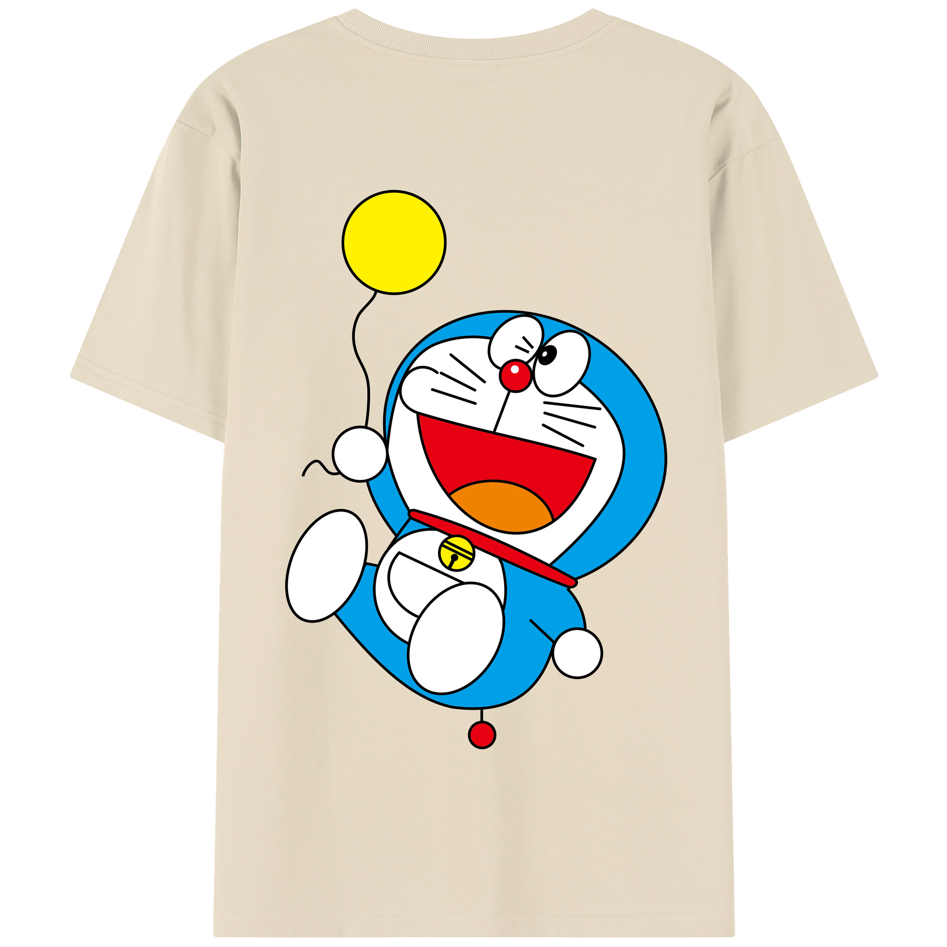 （画像用） ドラえもん Doraemon 綿100％半袖Tシャツ（背面プリント）