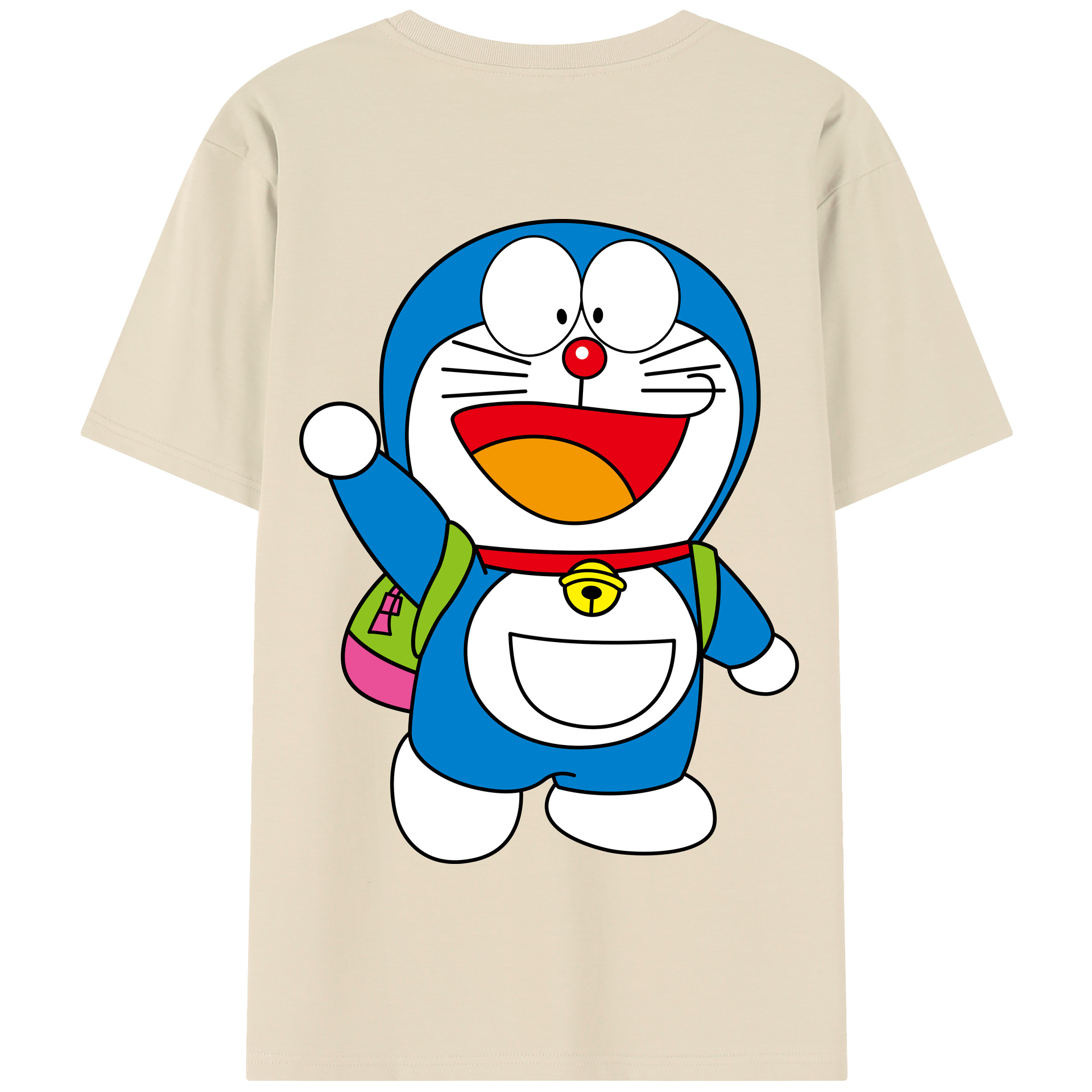（画像用） ドラえもん Doraemon 綿100％半袖Tシャツ（背面プリント）