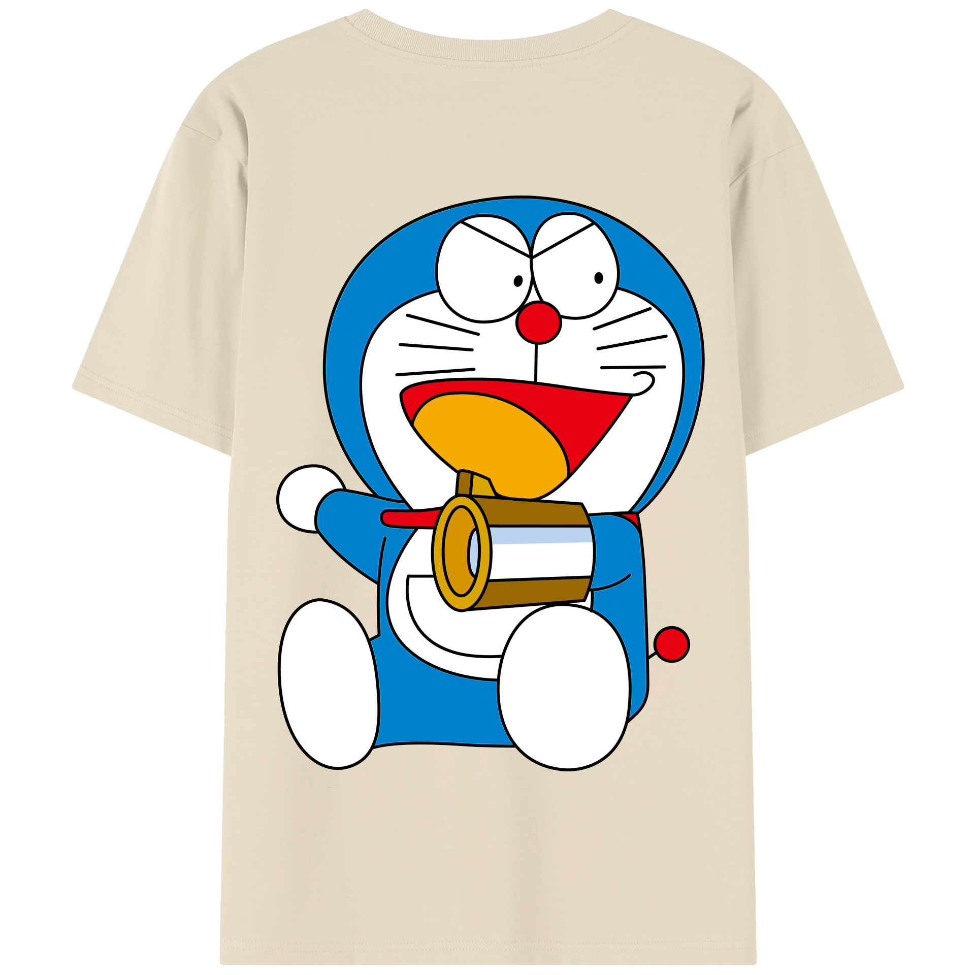 （画像用） ドラえもん Doraemon 綿100％半袖Tシャツ（背面プリント）
