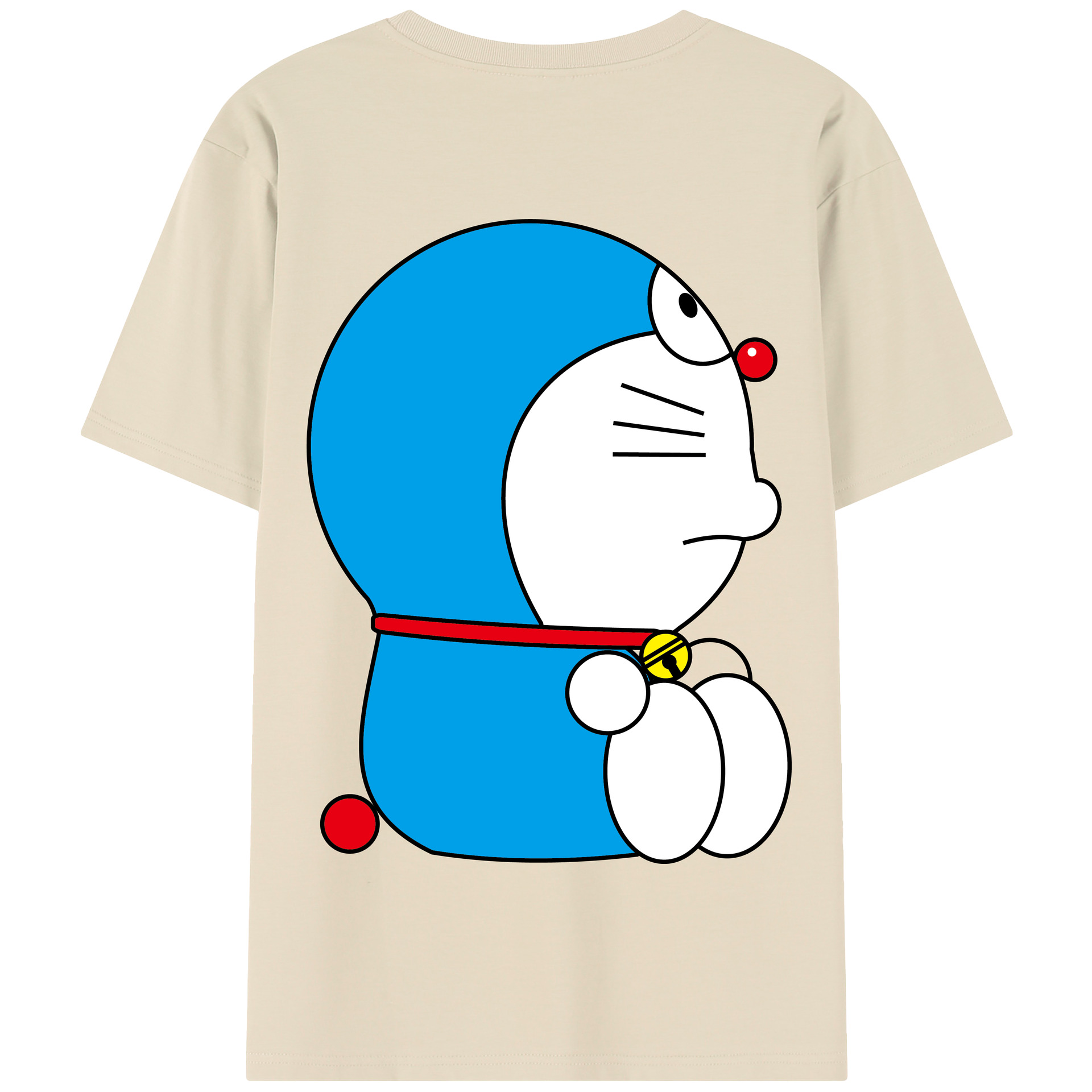 （画像用） ドラえもん Doraemon 綿100％半袖Tシャツ（背面プリント）
