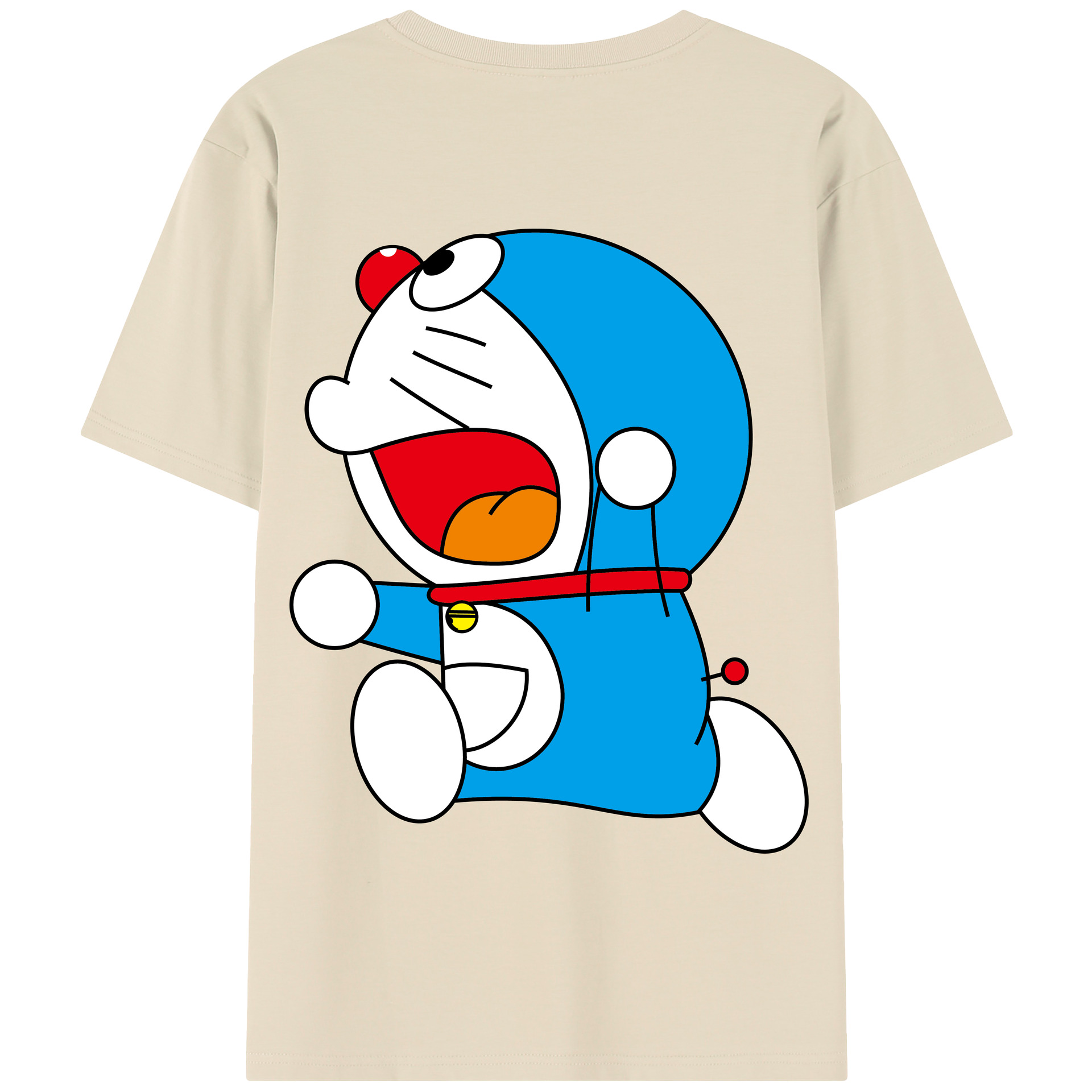（画像用） ドラえもん Doraemon 綿100％半袖Tシャツ（背面プリント）