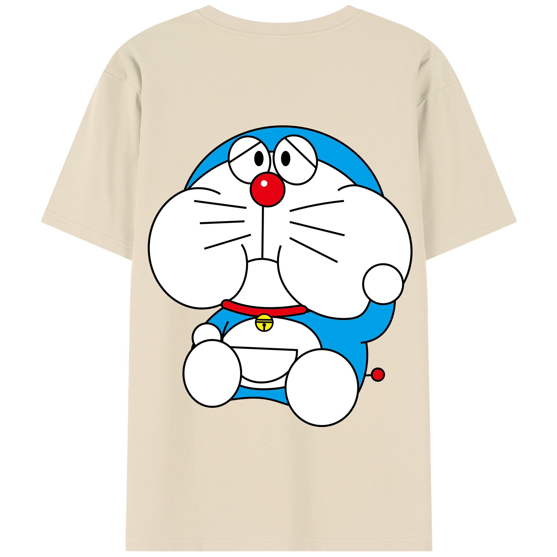 （画像用） ドラえもん Doraemon 綿100％半袖Tシャツ（背面プリント）