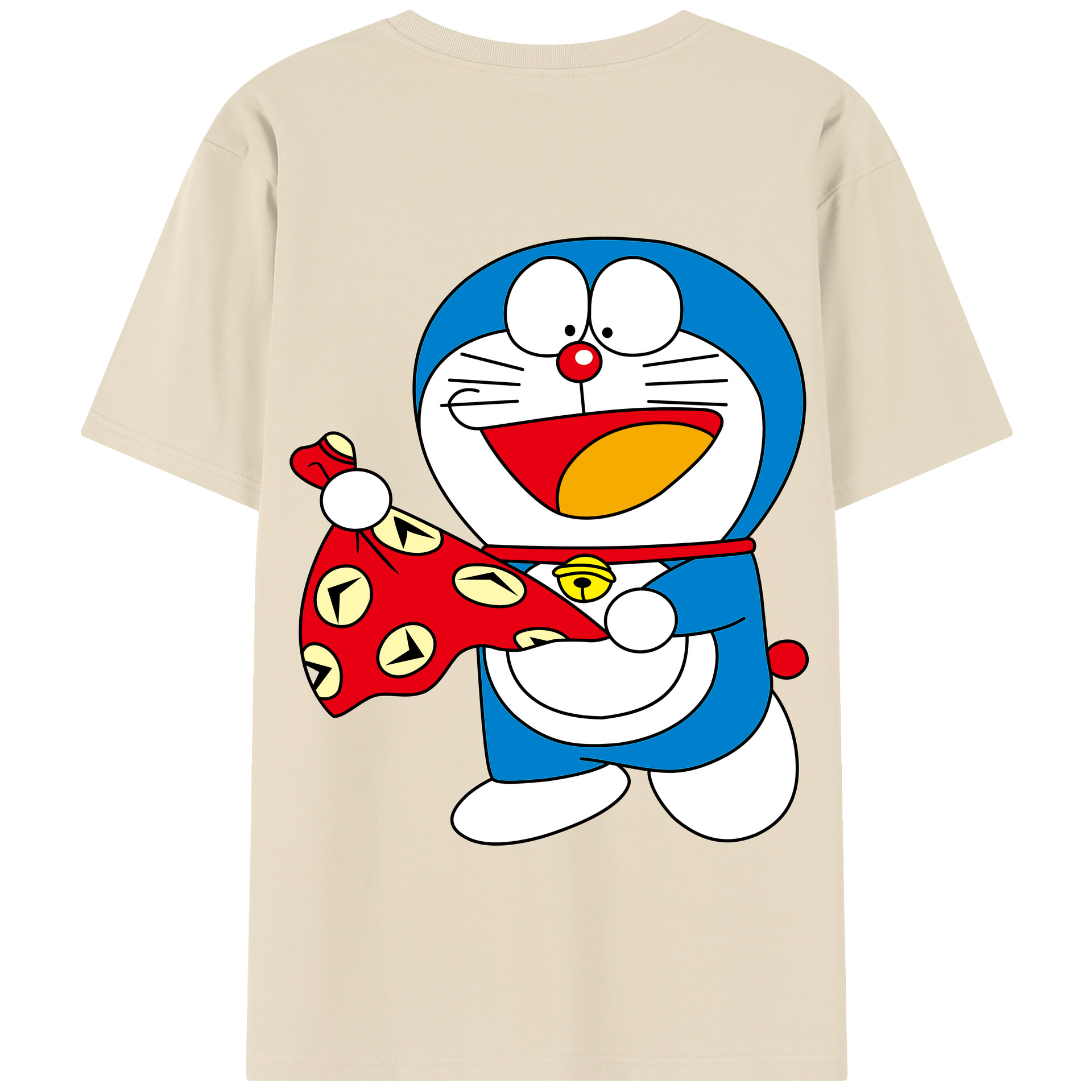 （画像用） ドラえもん Doraemon 綿100％半袖Tシャツ（背面プリント）