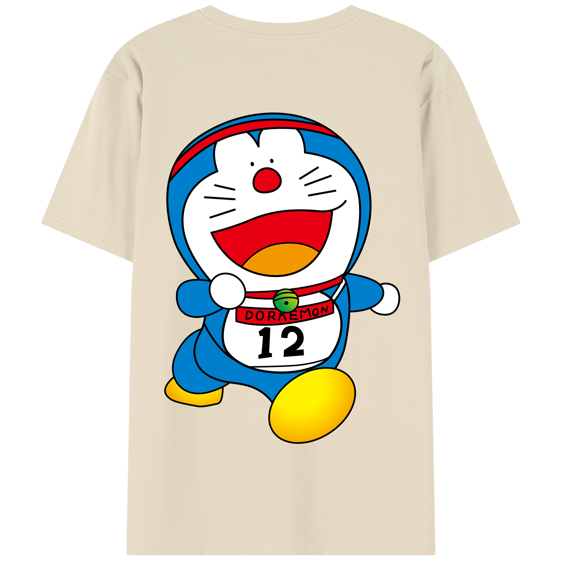 （画像用） ドラえもん Doraemon 綿100％半袖Tシャツ（背面プリント）