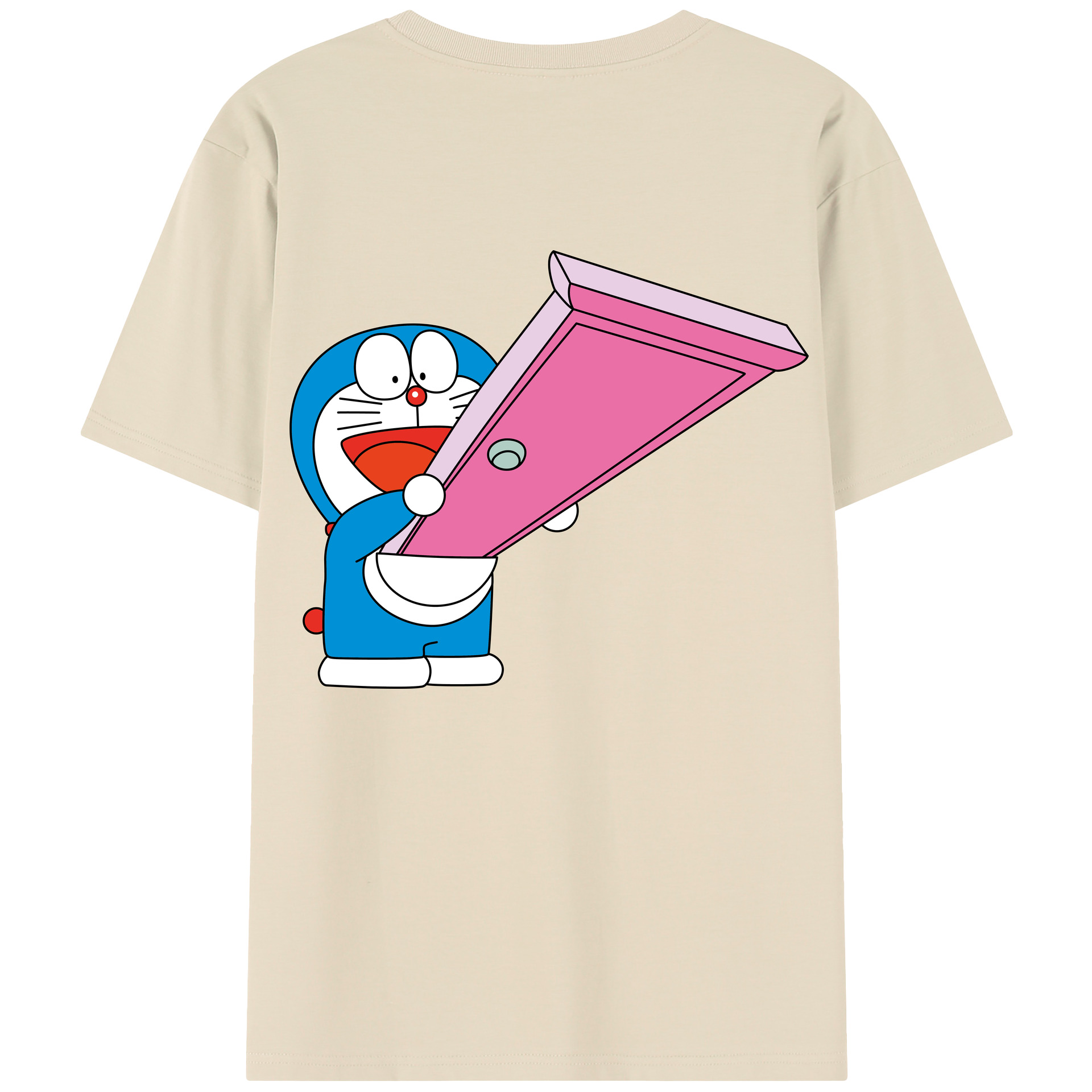 （画像用） ドラえもん Doraemon 綿100％半袖Tシャツ（背面プリント）
