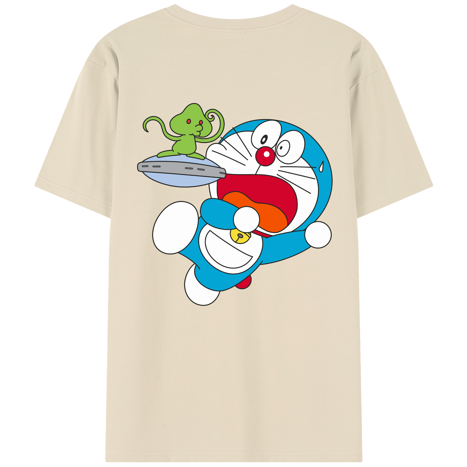 （画像用） ドラえもん Doraemon 綿100％半袖Tシャツ（背面プリント）