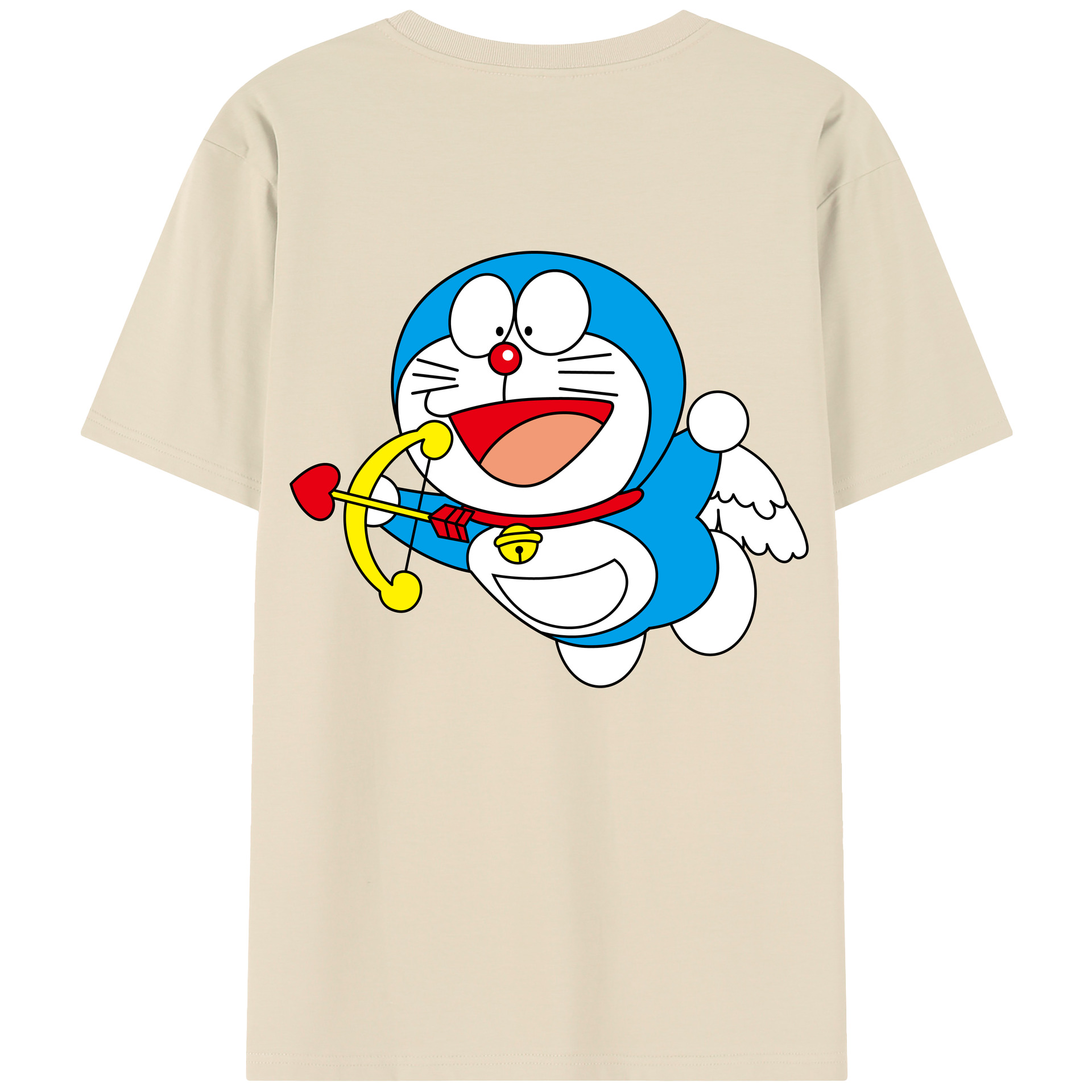 （画像用） ドラえもん Doraemon 綿100％半袖Tシャツ（背面プリント）
