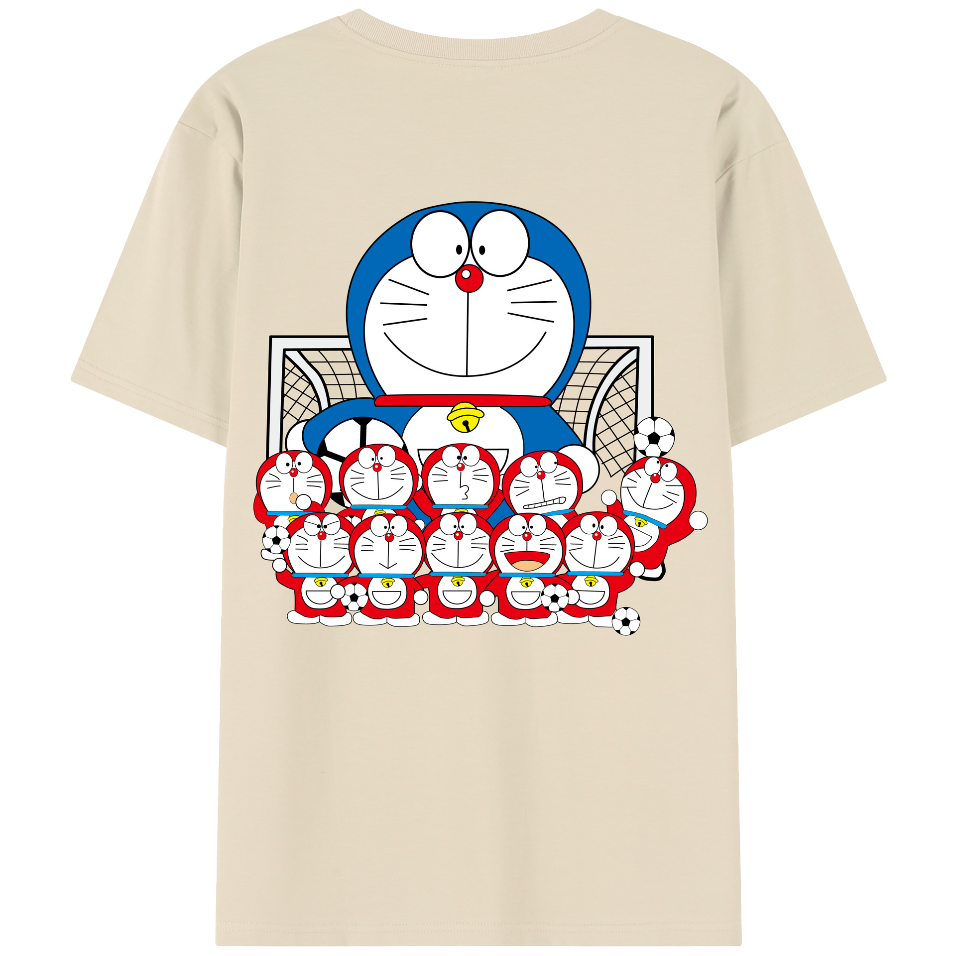 （画像用） ドラえもん Doraemon 綿100％半袖Tシャツ（背面プリント）