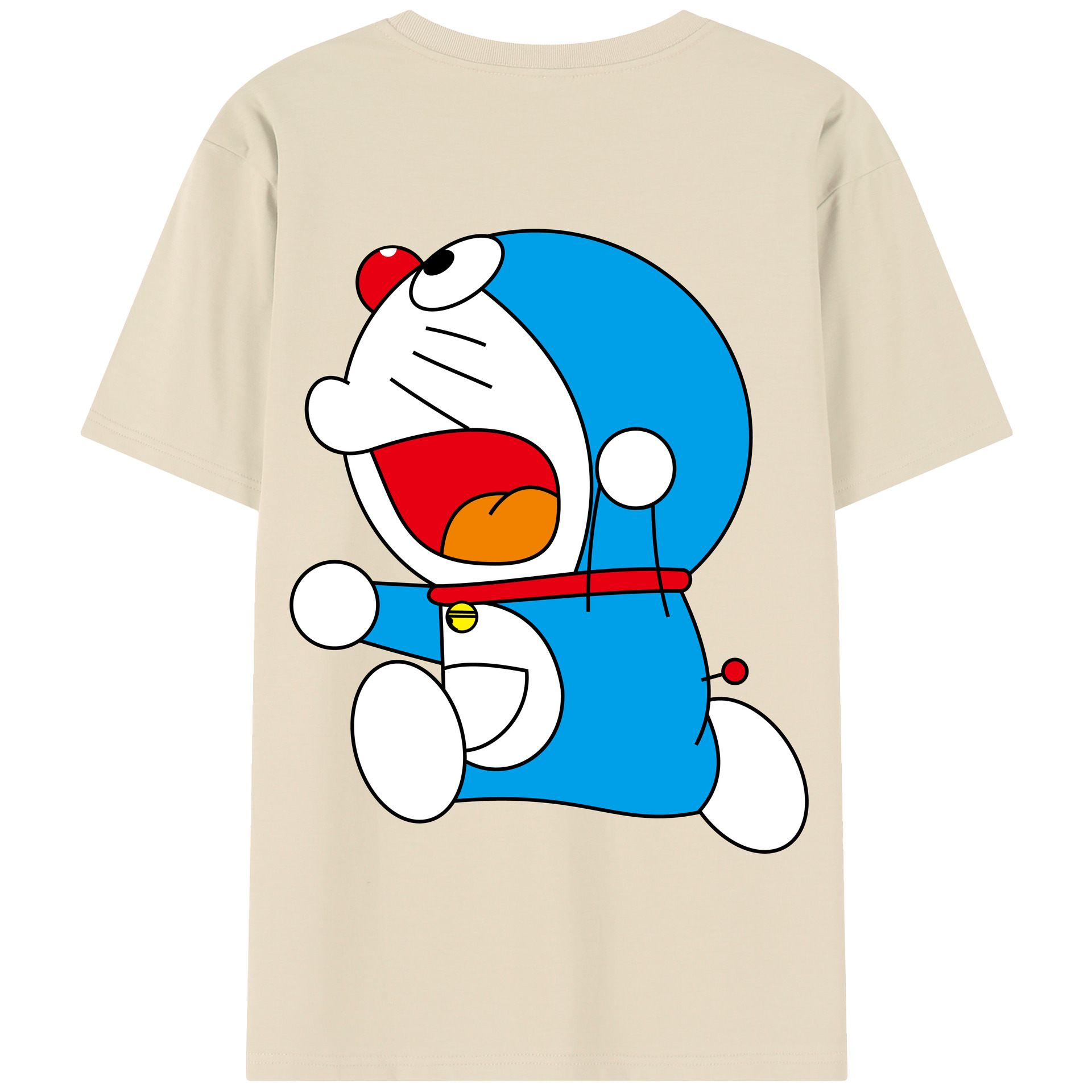 （画像用） ドラえもん Doraemon 綿100％半袖Tシャツ（背面プリント）