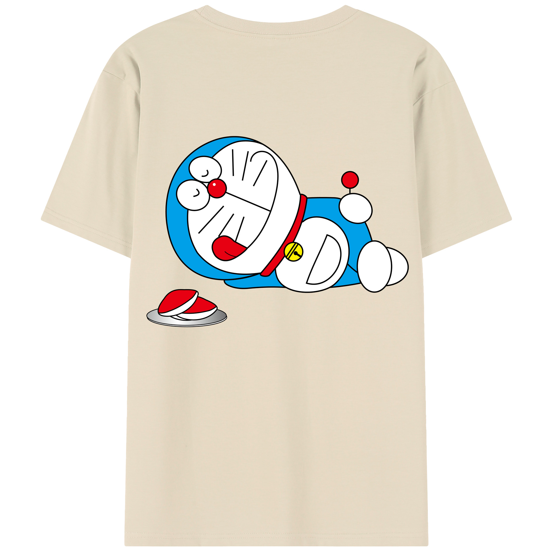 （画像用） ドラえもん Doraemon 綿100％半袖Tシャツ（背面プリント）