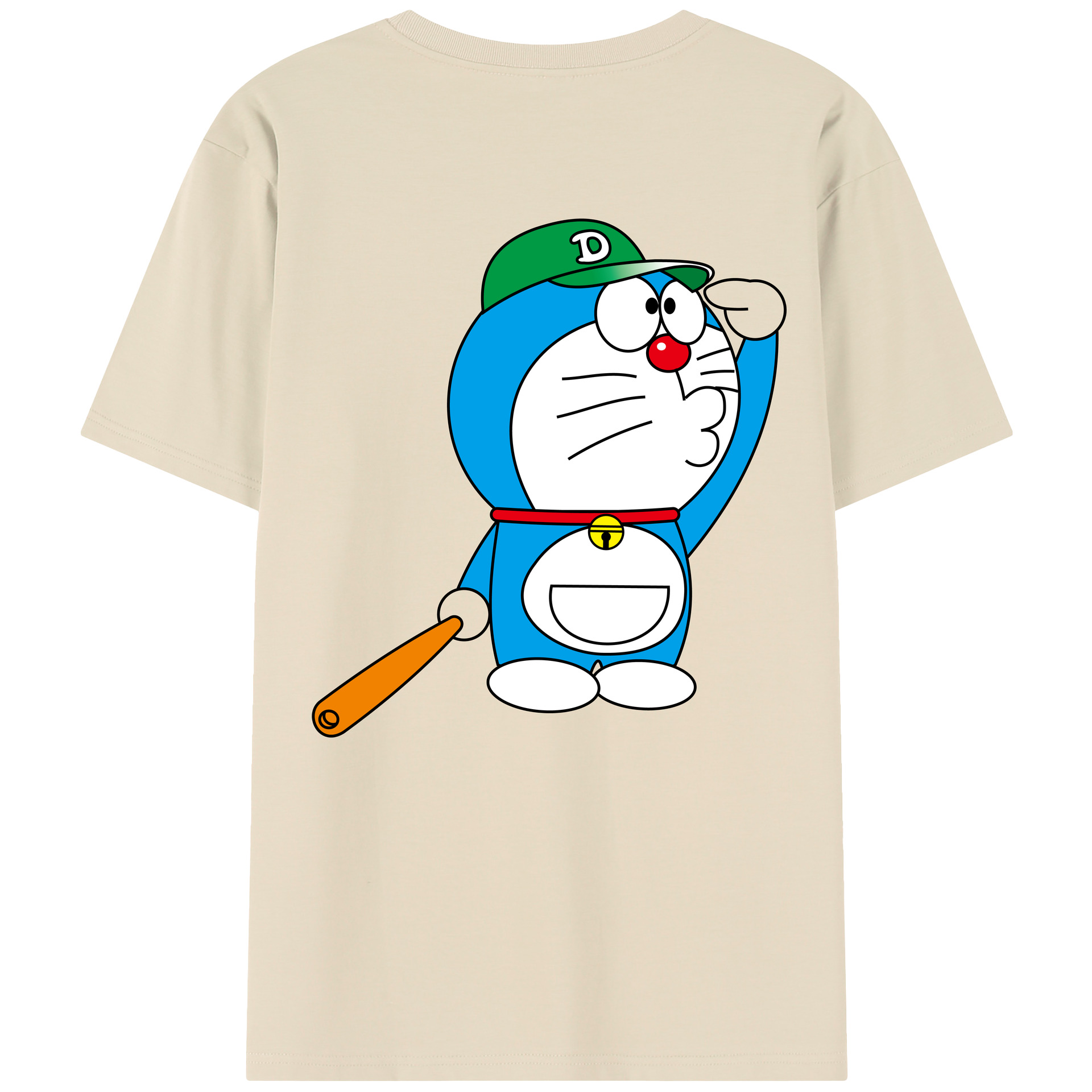 （画像用） ドラえもん Doraemon 綿100％半袖Tシャツ（背面プリント）