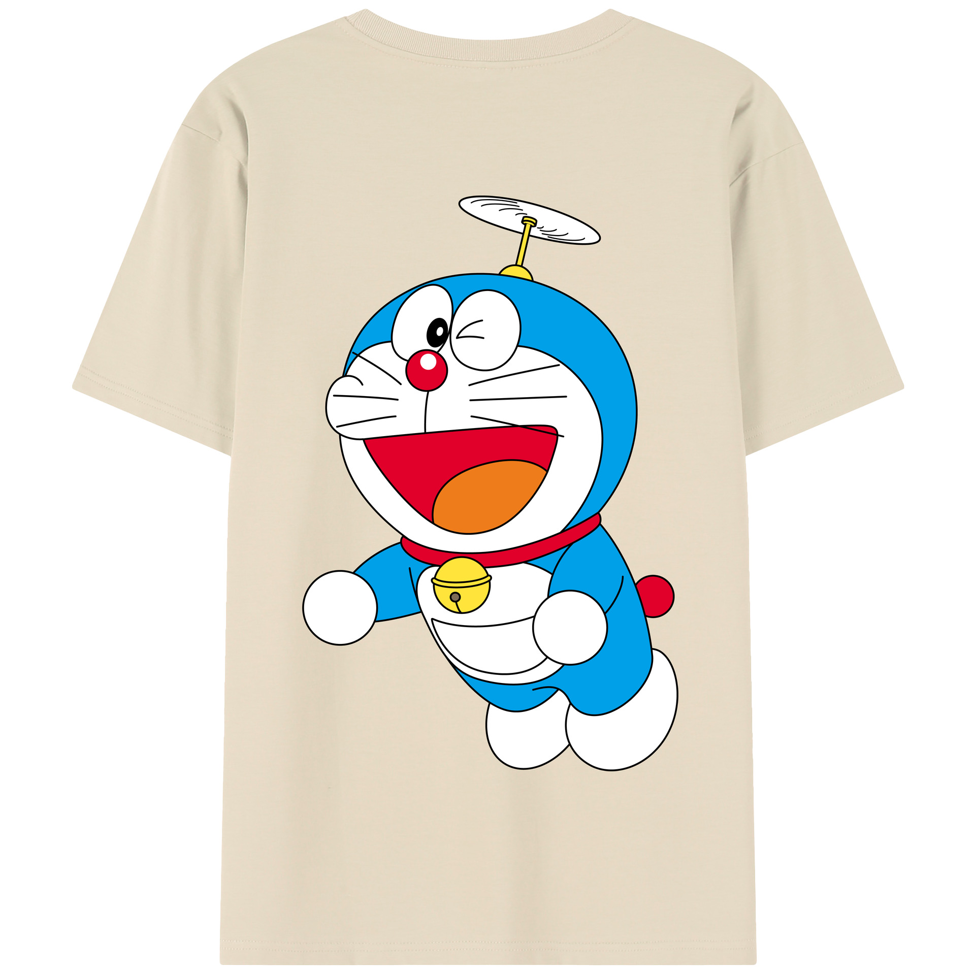 （画像用） ドラえもん Doraemon 綿100％半袖Tシャツ（背面プリント）