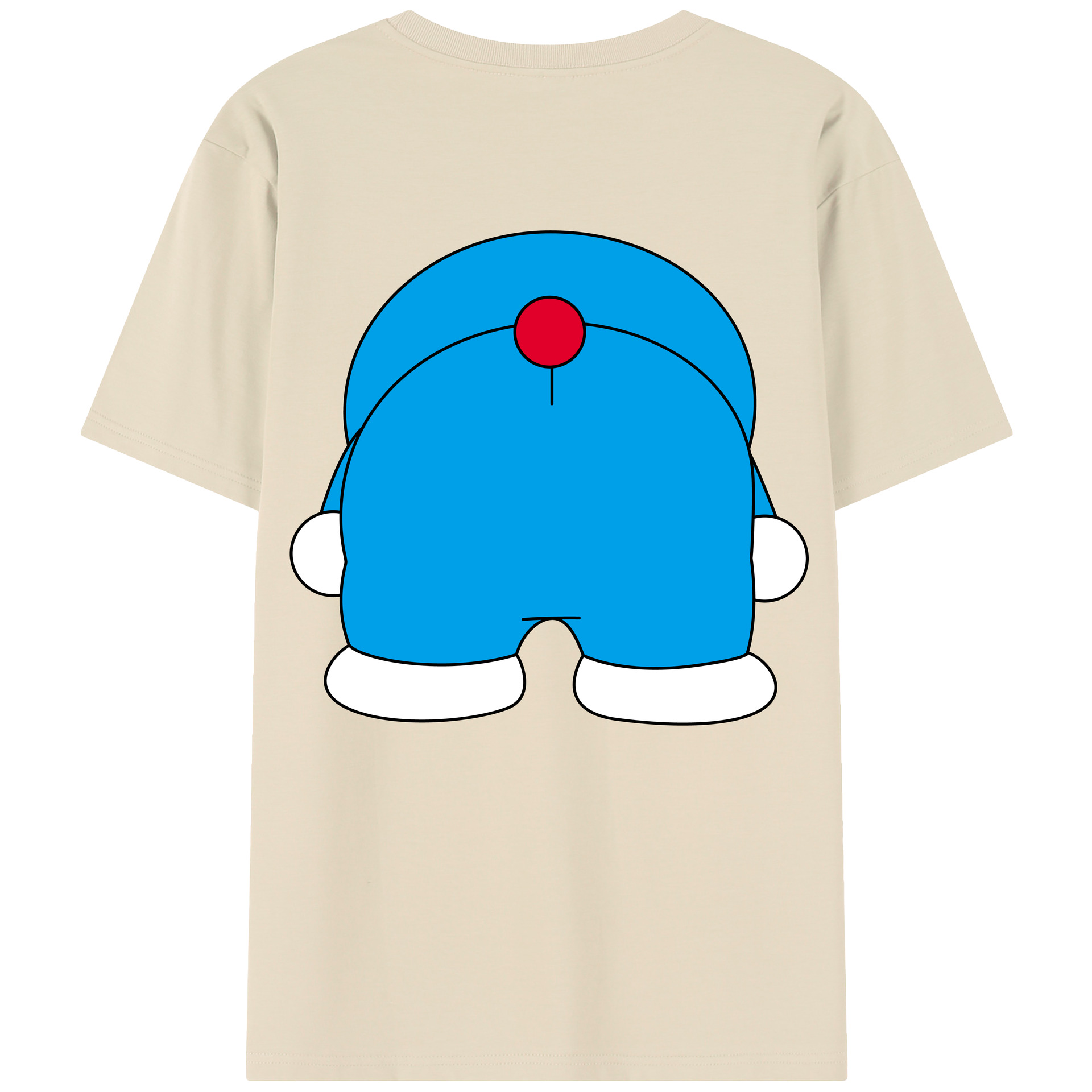 （画像用） ドラえもん Doraemon 綿100％半袖Tシャツ（背面プリント）