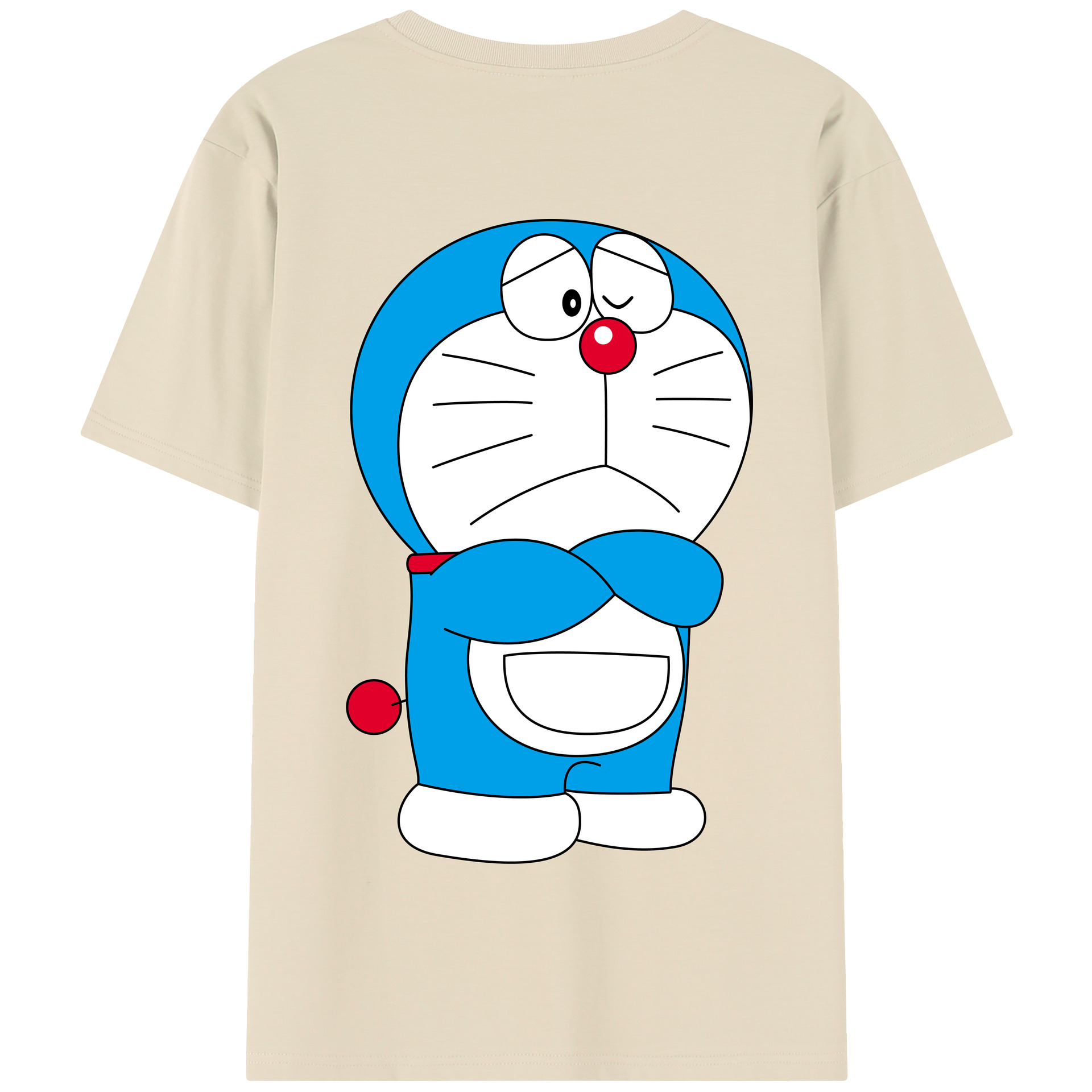（画像用） ドラえもん Doraemon 綿100％半袖Tシャツ（背面プリント）
