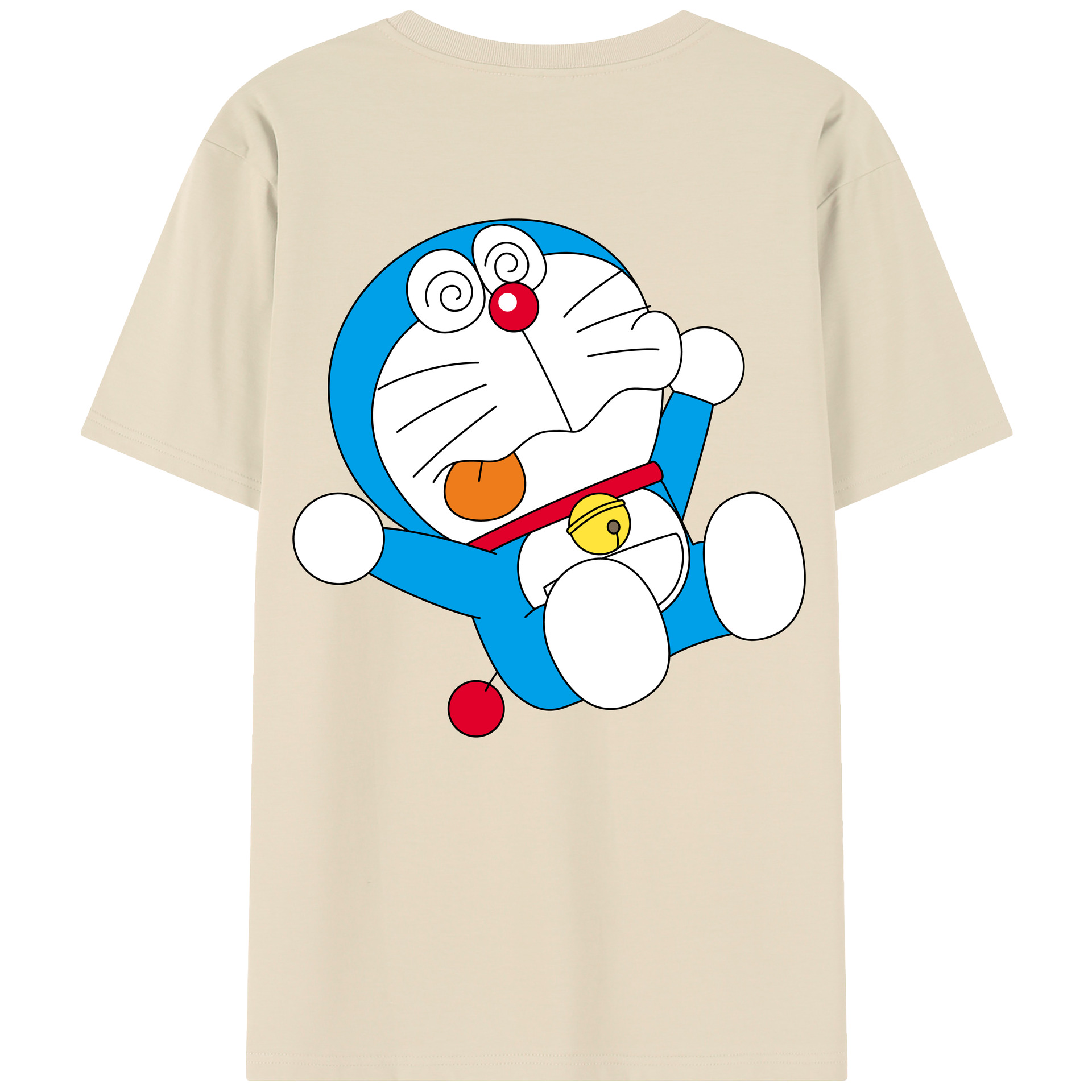 （画像用） ドラえもん Doraemon 綿100％半袖Tシャツ（背面プリント）