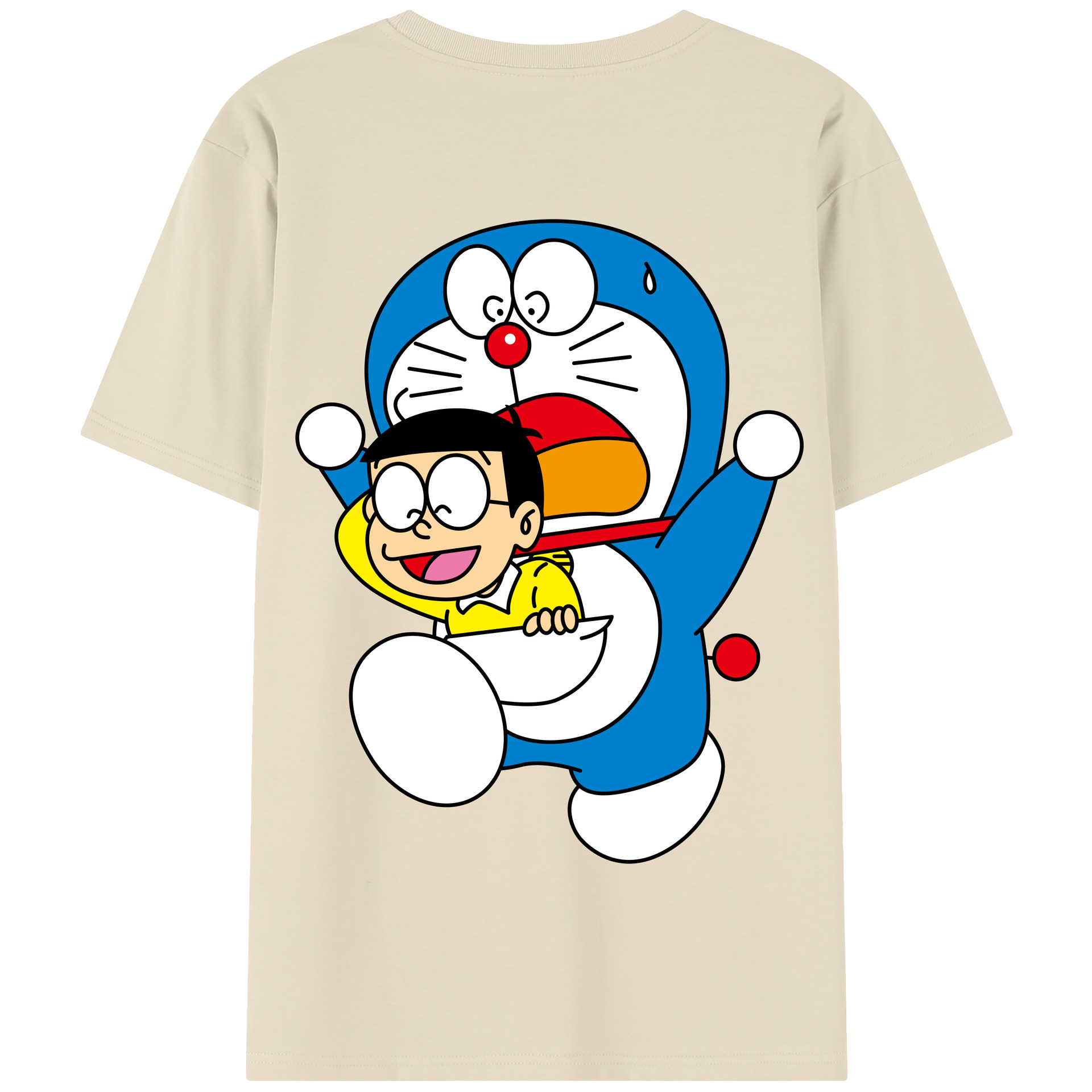 （画像用） ドラえもん Doraemon 綿100％半袖Tシャツ（背面プリント）