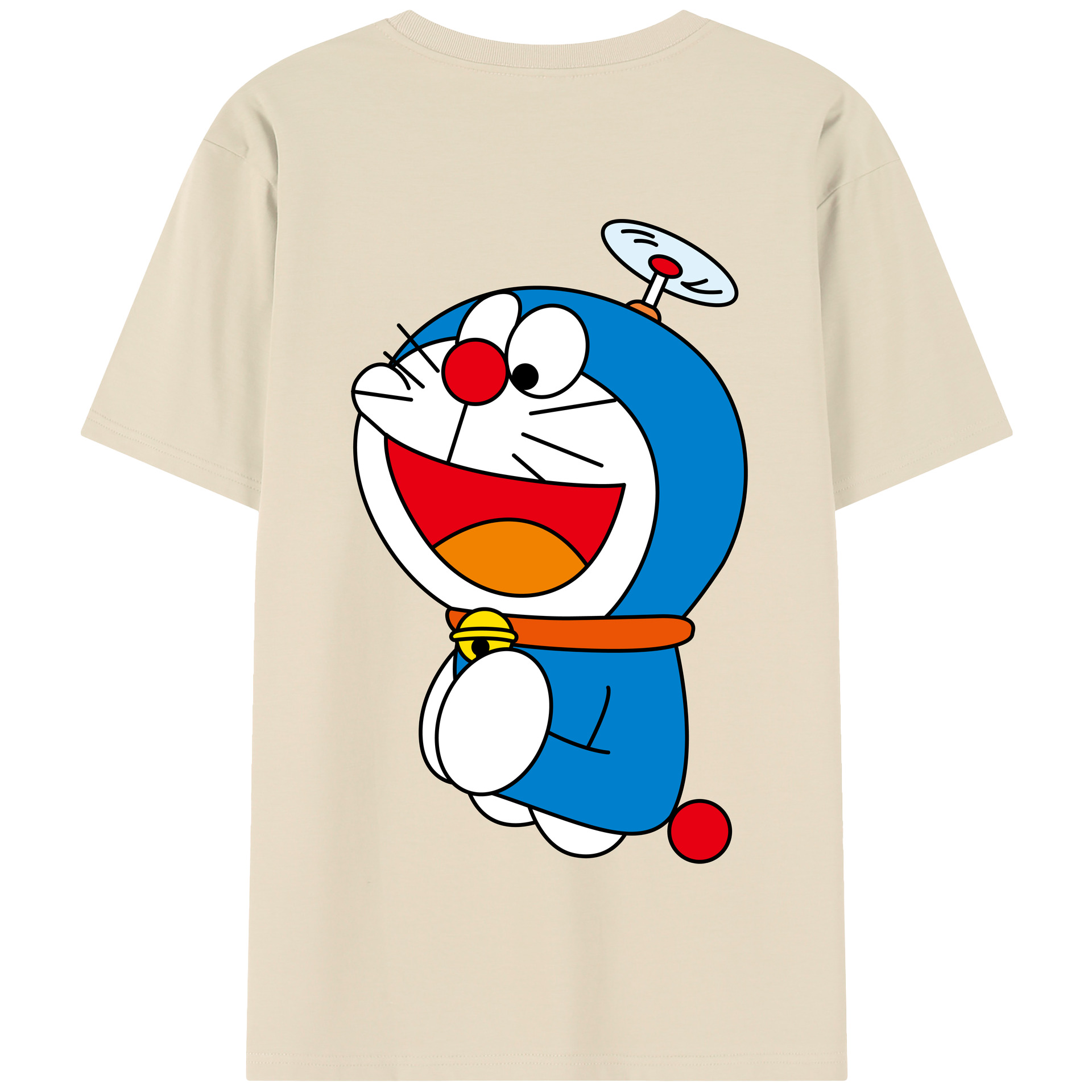 （画像用） ドラえもん Doraemon 綿100％半袖Tシャツ（背面プリント）