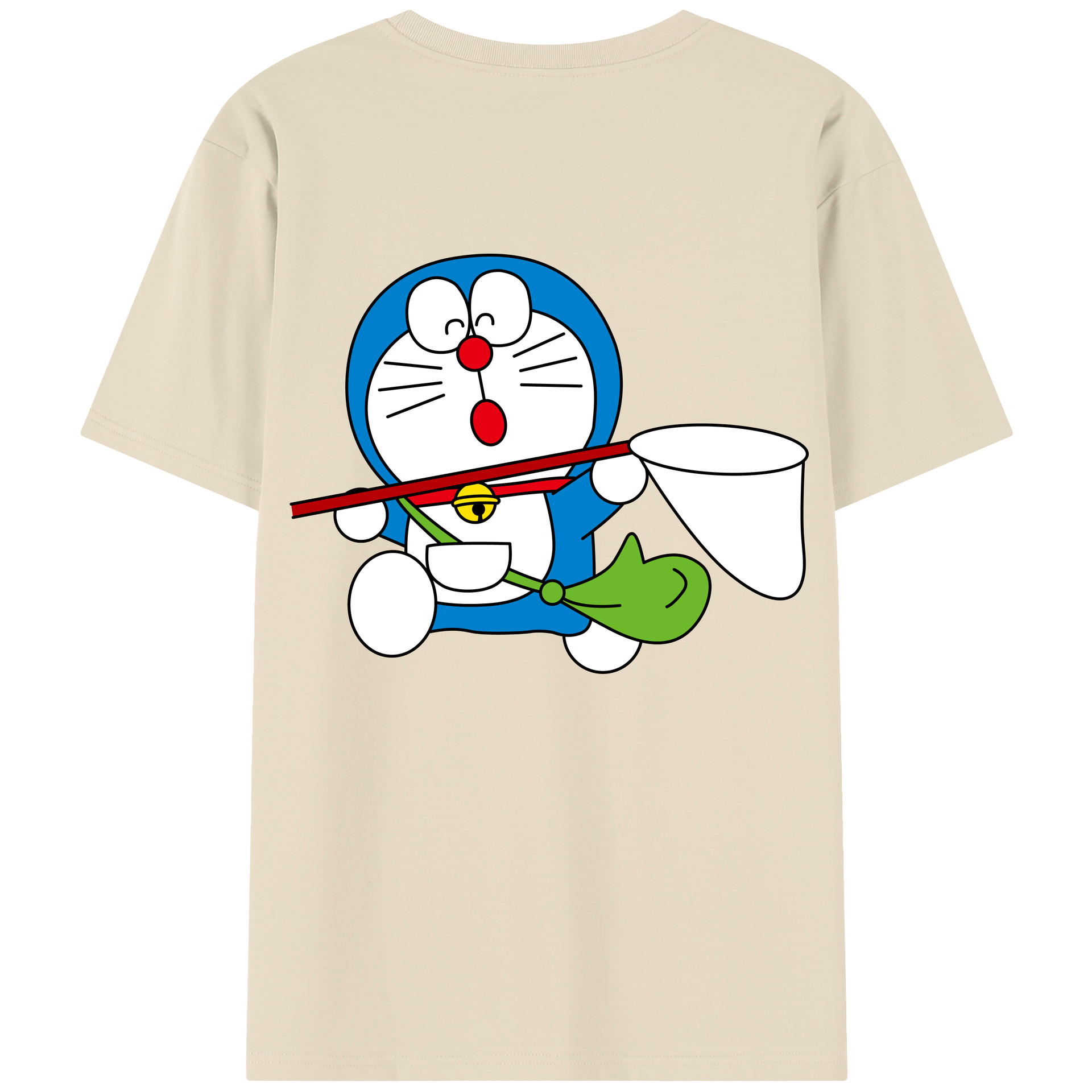 （画像用） ドラえもん Doraemon 綿100％半袖Tシャツ（背面プリント）