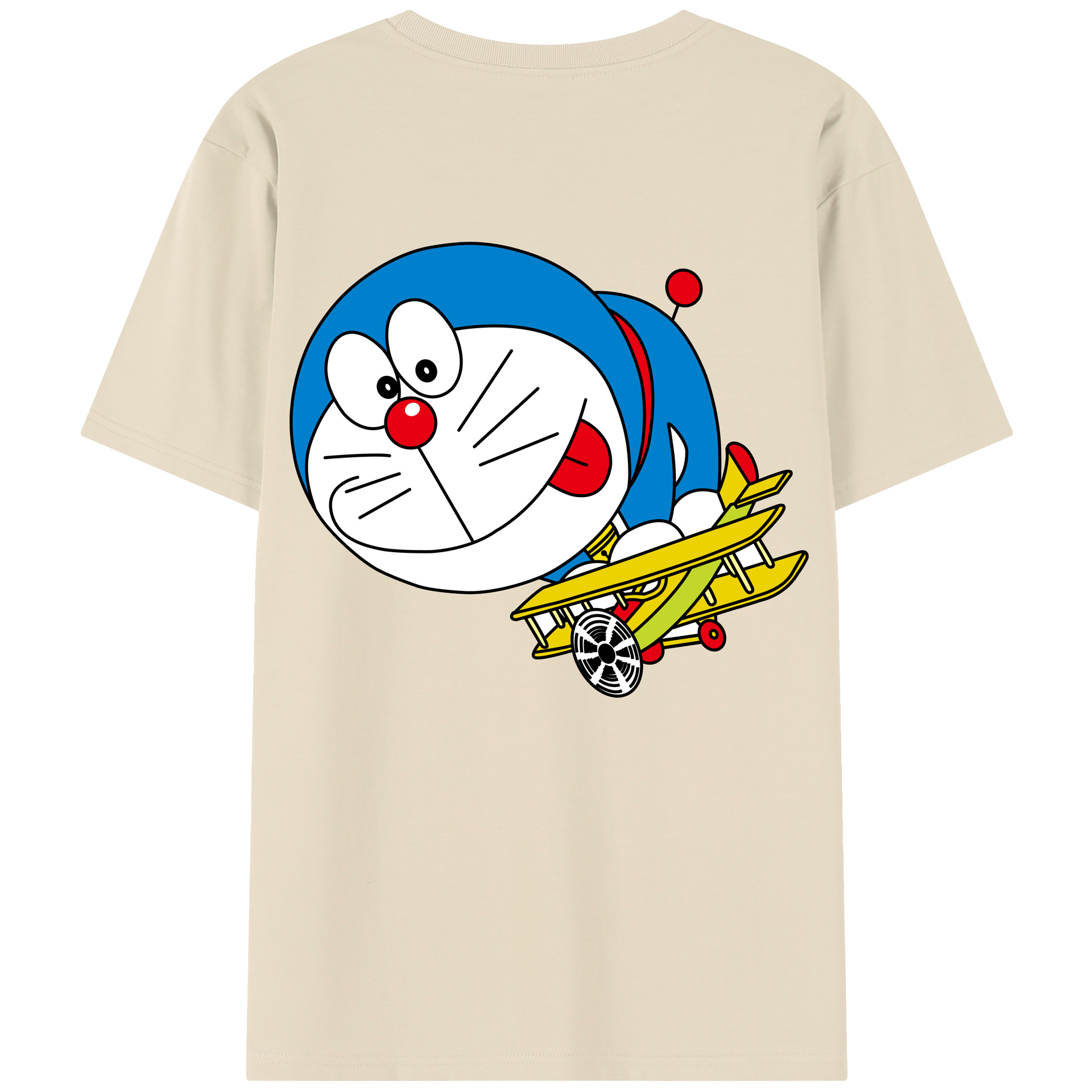 （画像用） ドラえもん Doraemon 綿100％半袖Tシャツ（背面プリント）