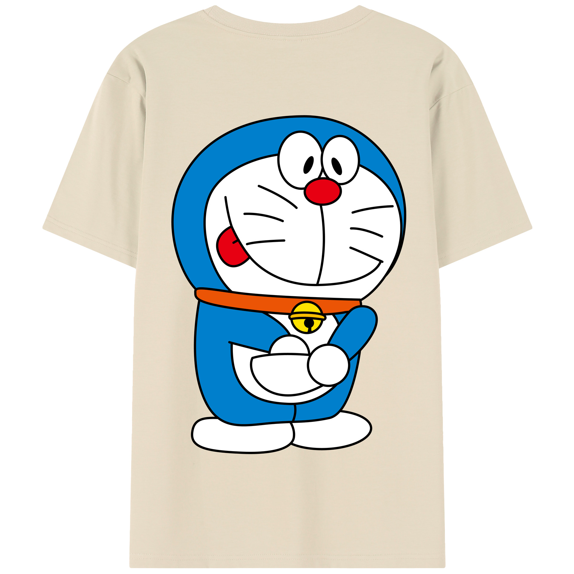 （画像用） ドラえもん Doraemon 綿100％半袖Tシャツ（背面プリント）