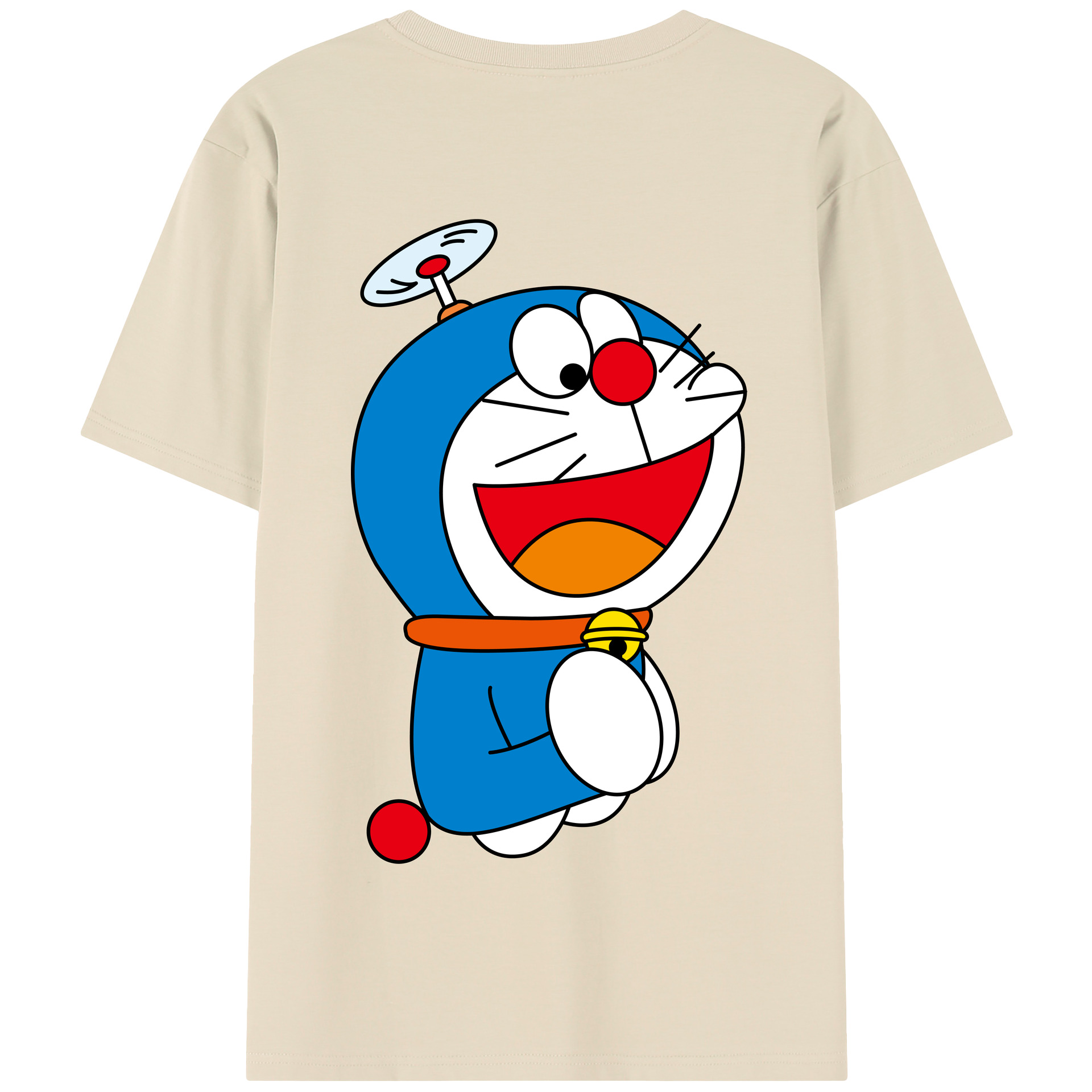 （画像用） ドラえもん Doraemon 綿100％半袖Tシャツ（背面プリント）