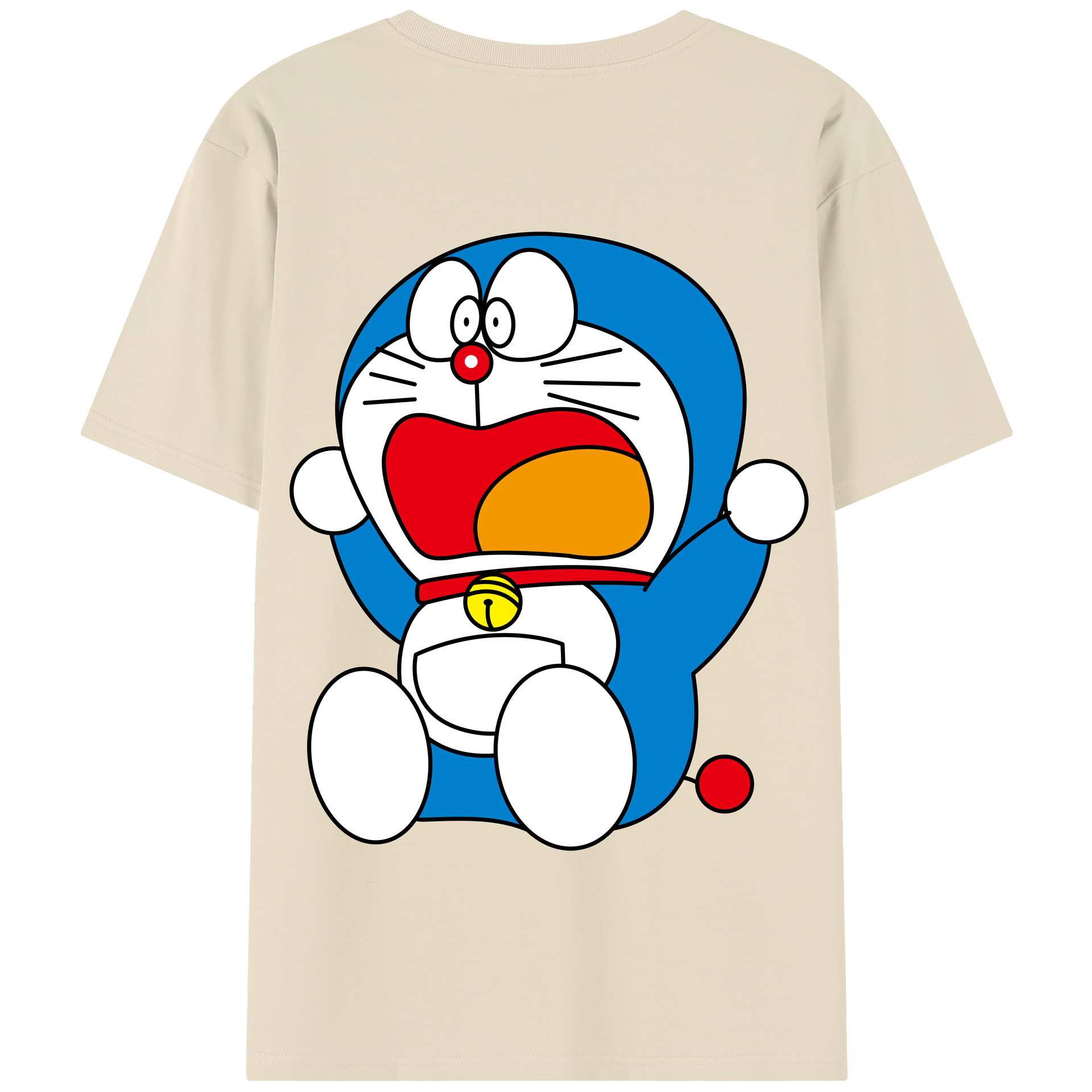 （画像用） ドラえもん Doraemon 綿100％半袖Tシャツ（背面プリント）