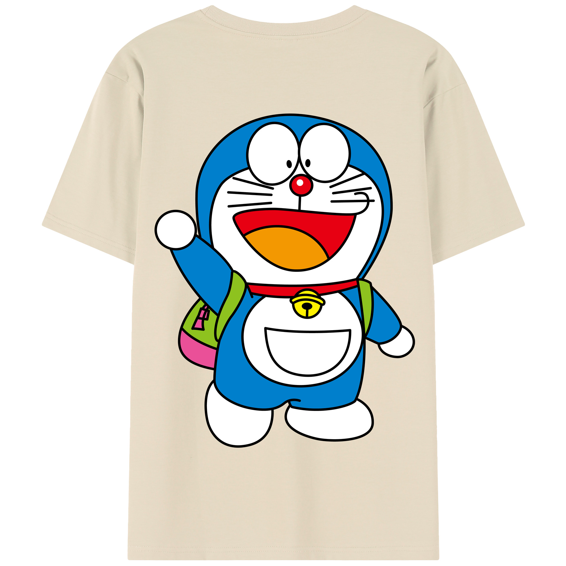 （画像用） ドラえもん Doraemon 綿100％半袖Tシャツ（背面プリント）