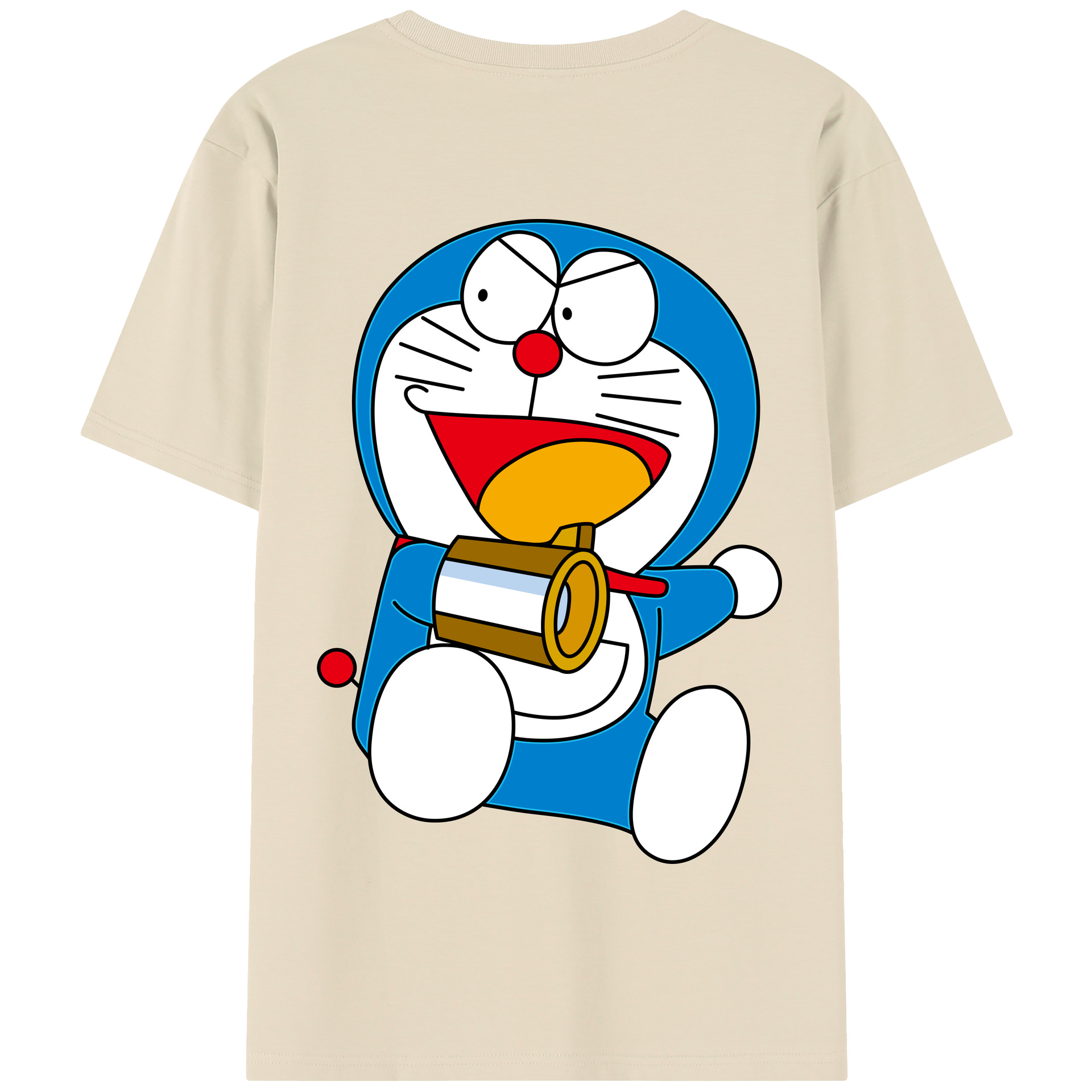 （画像用） ドラえもん Doraemon 綿100％半袖Tシャツ（背面プリント）