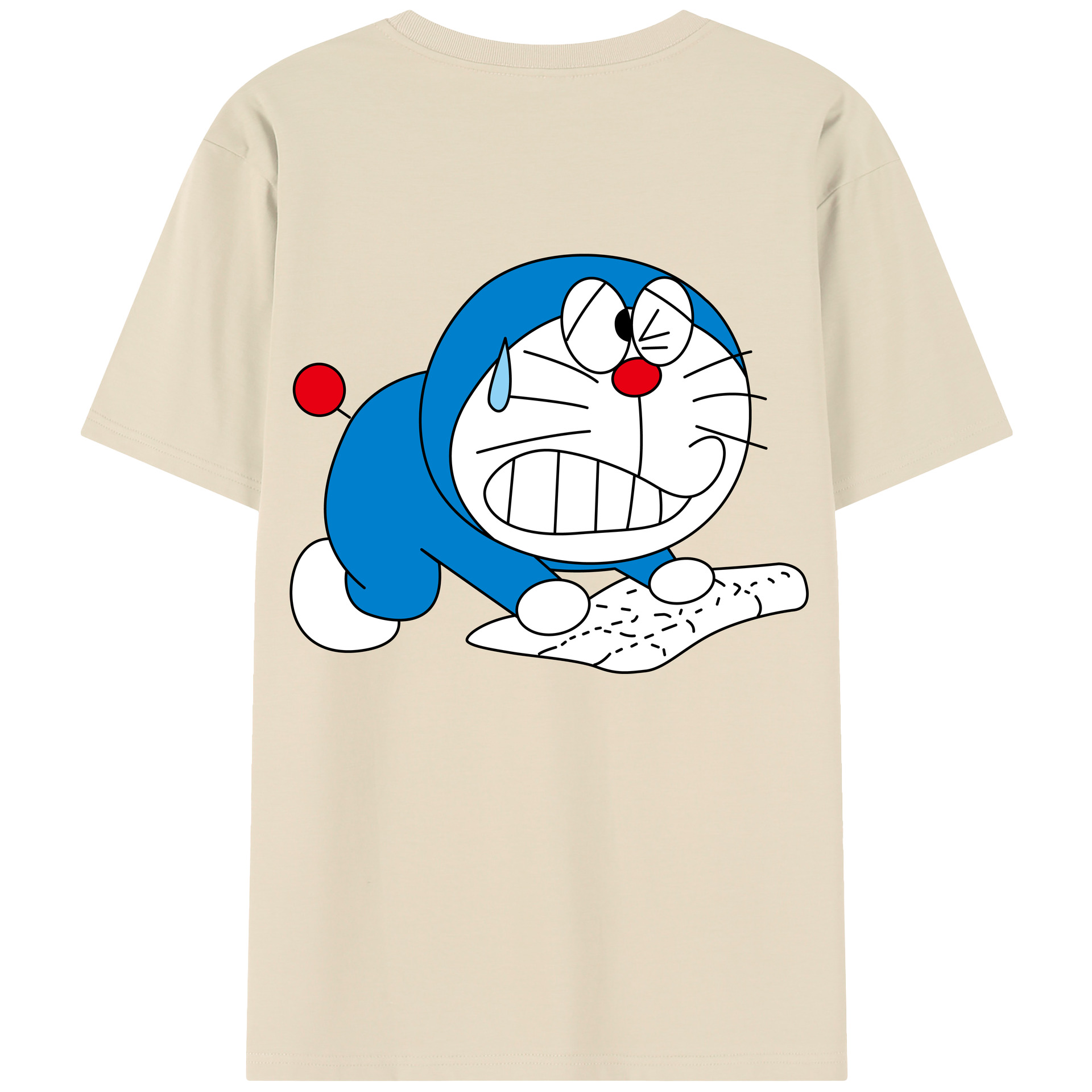 （画像用） ドラえもん Doraemon 綿100％半袖Tシャツ（背面プリント）