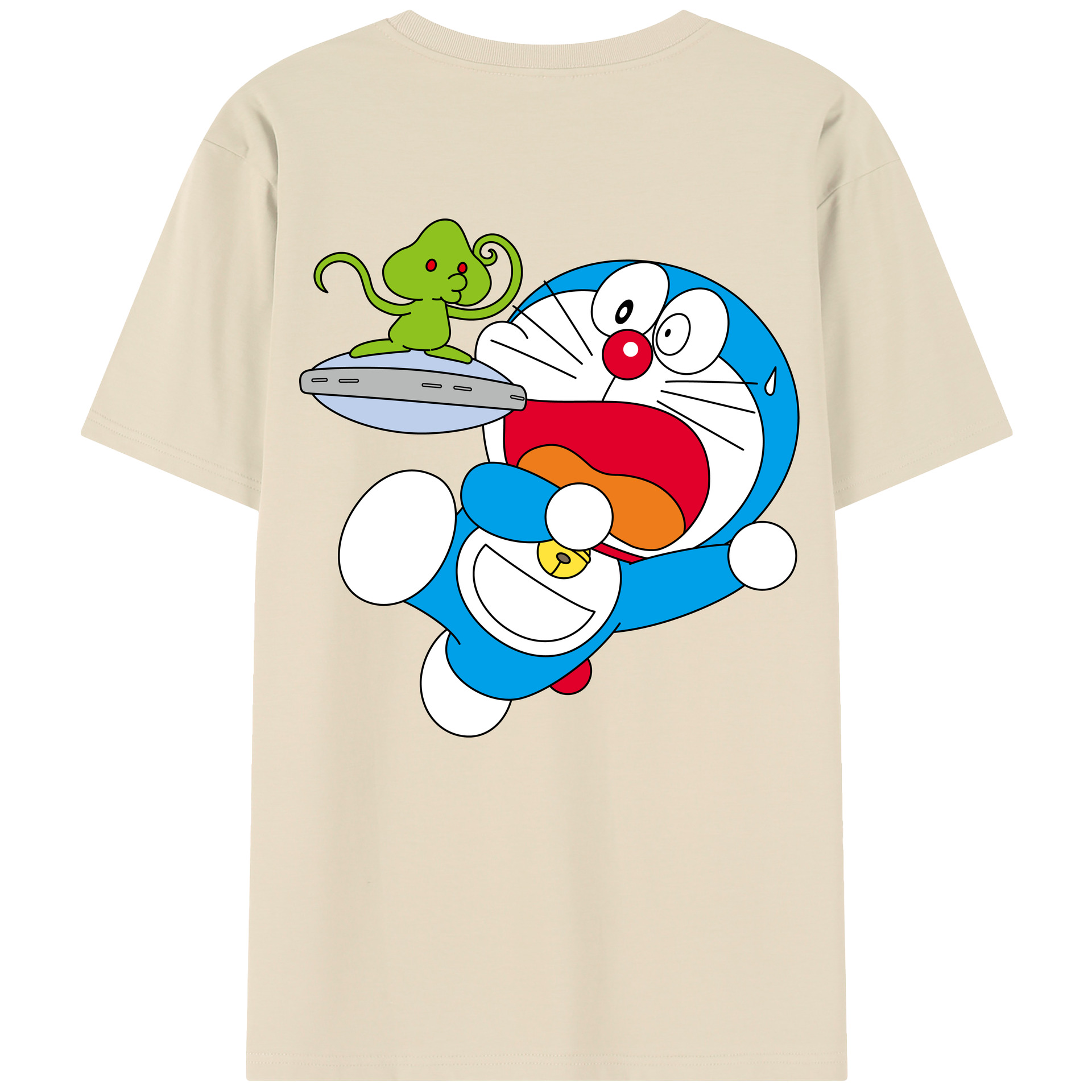 （画像用） ドラえもん Doraemon 綿100％半袖Tシャツ（背面プリント）