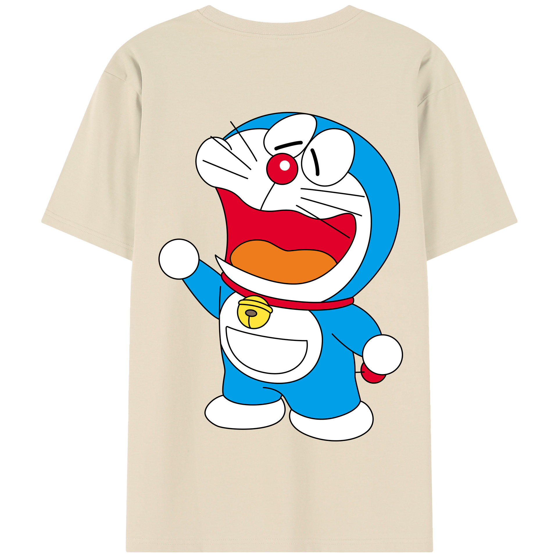 （画像用） ドラえもん Doraemon 綿100％半袖Tシャツ（背面プリント）