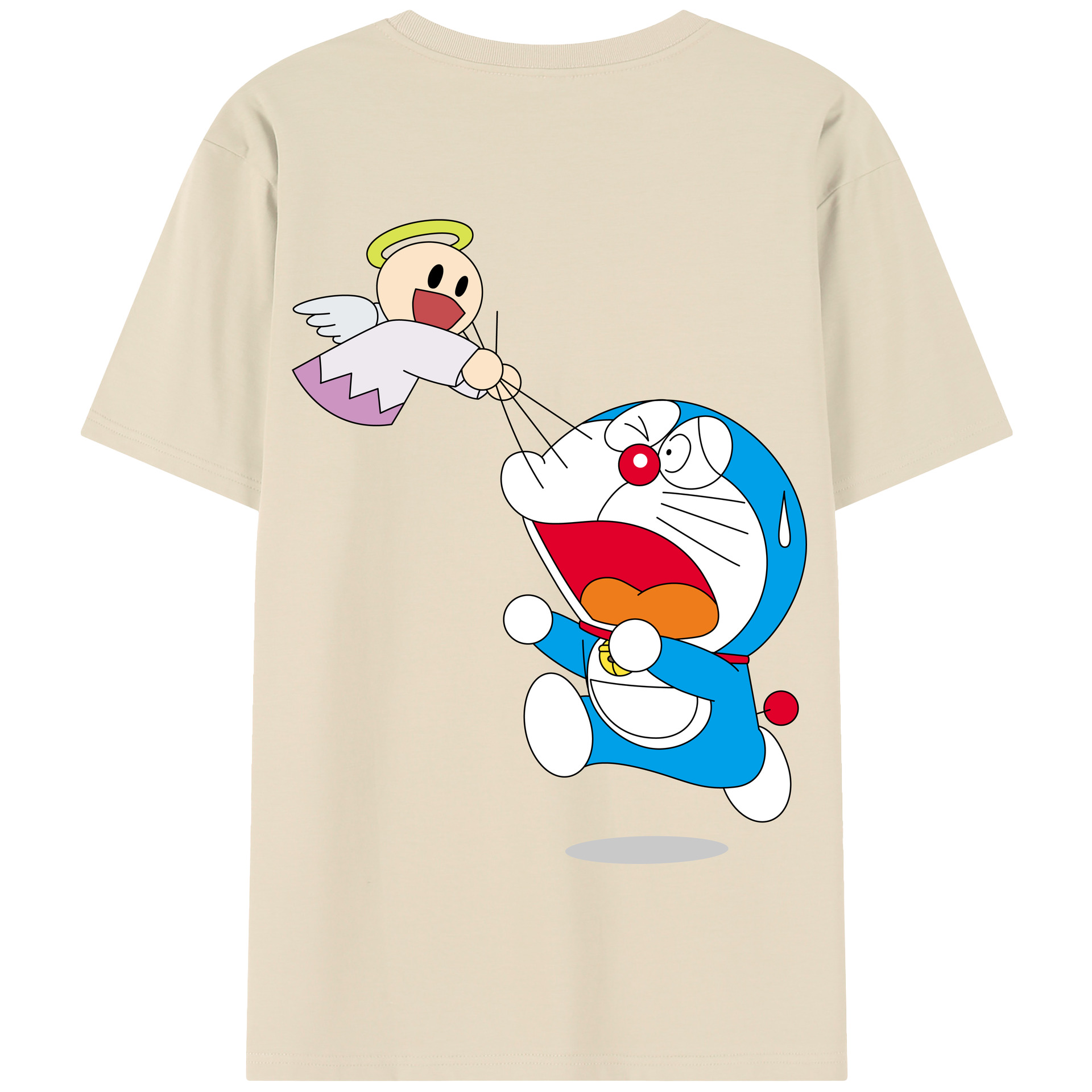 （画像用） ドラえもん Doraemon 綿100％半袖Tシャツ（背面プリント）