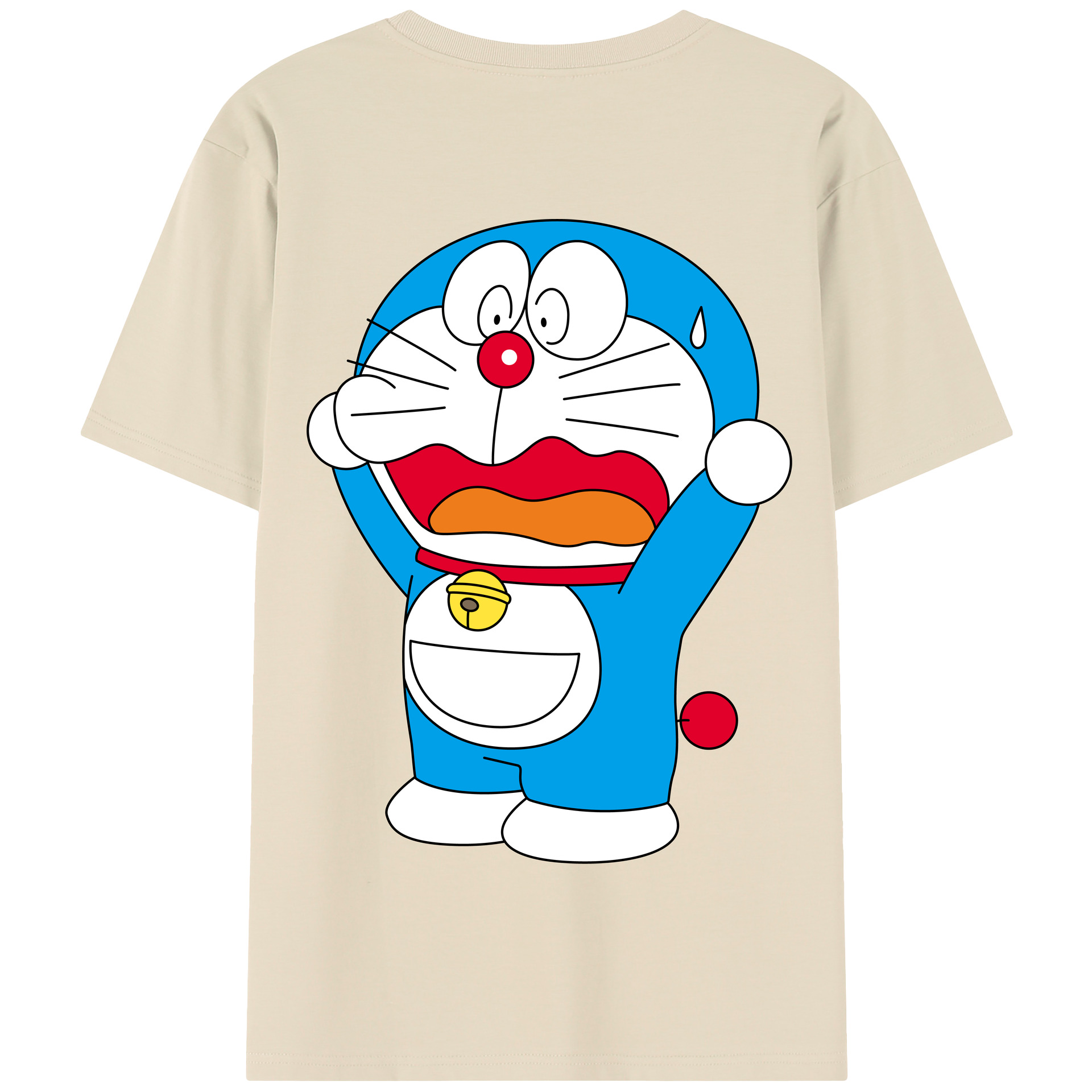 （画像用） ドラえもん Doraemon 綿100％半袖Tシャツ（背面プリント）