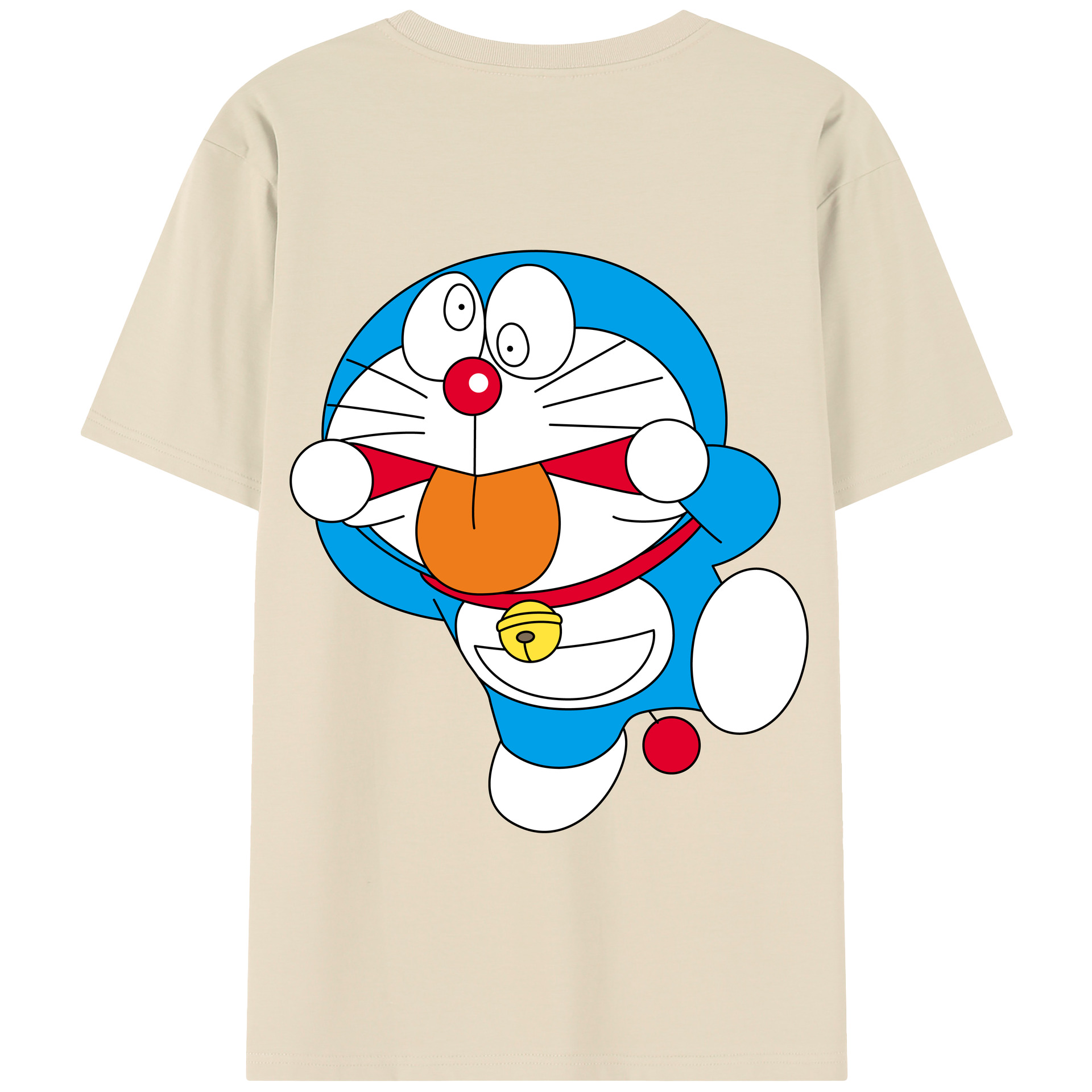 （画像用） ドラえもん Doraemon 綿100％半袖Tシャツ（背面プリント）