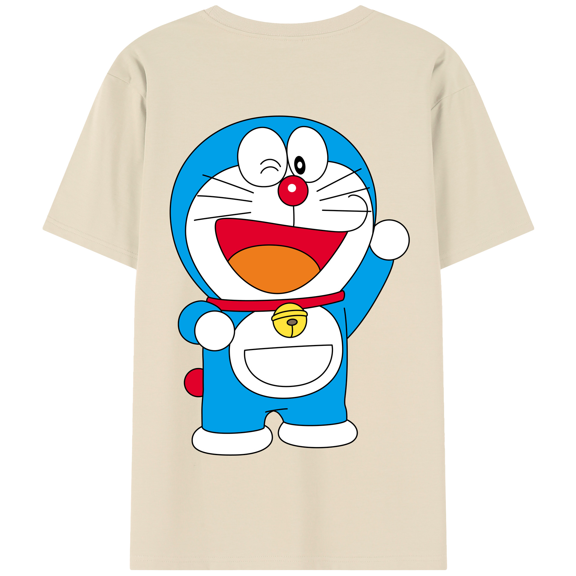 （画像用） ドラえもん Doraemon 綿100％半袖Tシャツ（背面プリント）
