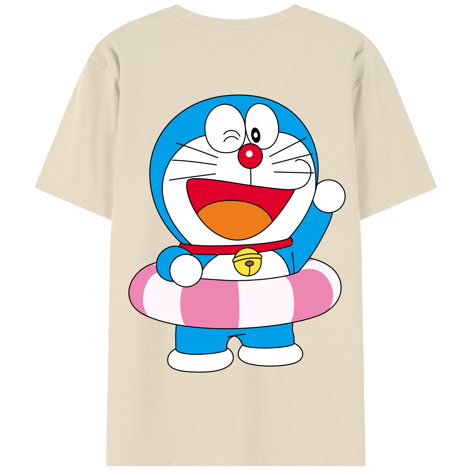 （画像用） ドラえもん Doraemon 綿100％半袖Tシャツ（背面プリント）