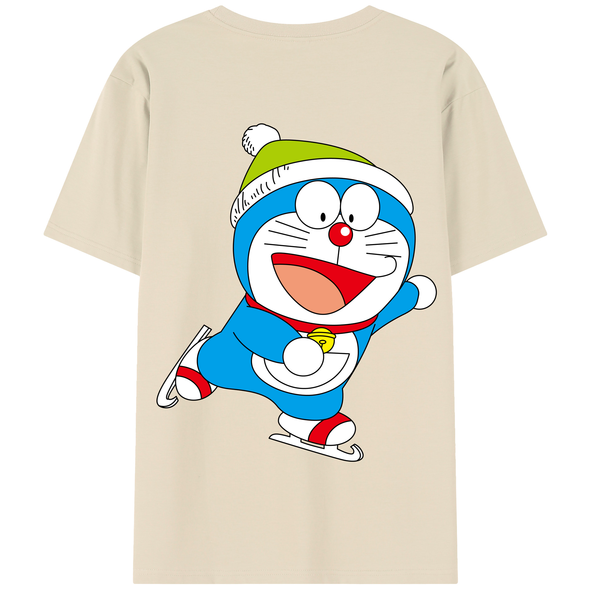 （画像用） ドラえもん Doraemon 綿100％半袖Tシャツ（背面プリント）