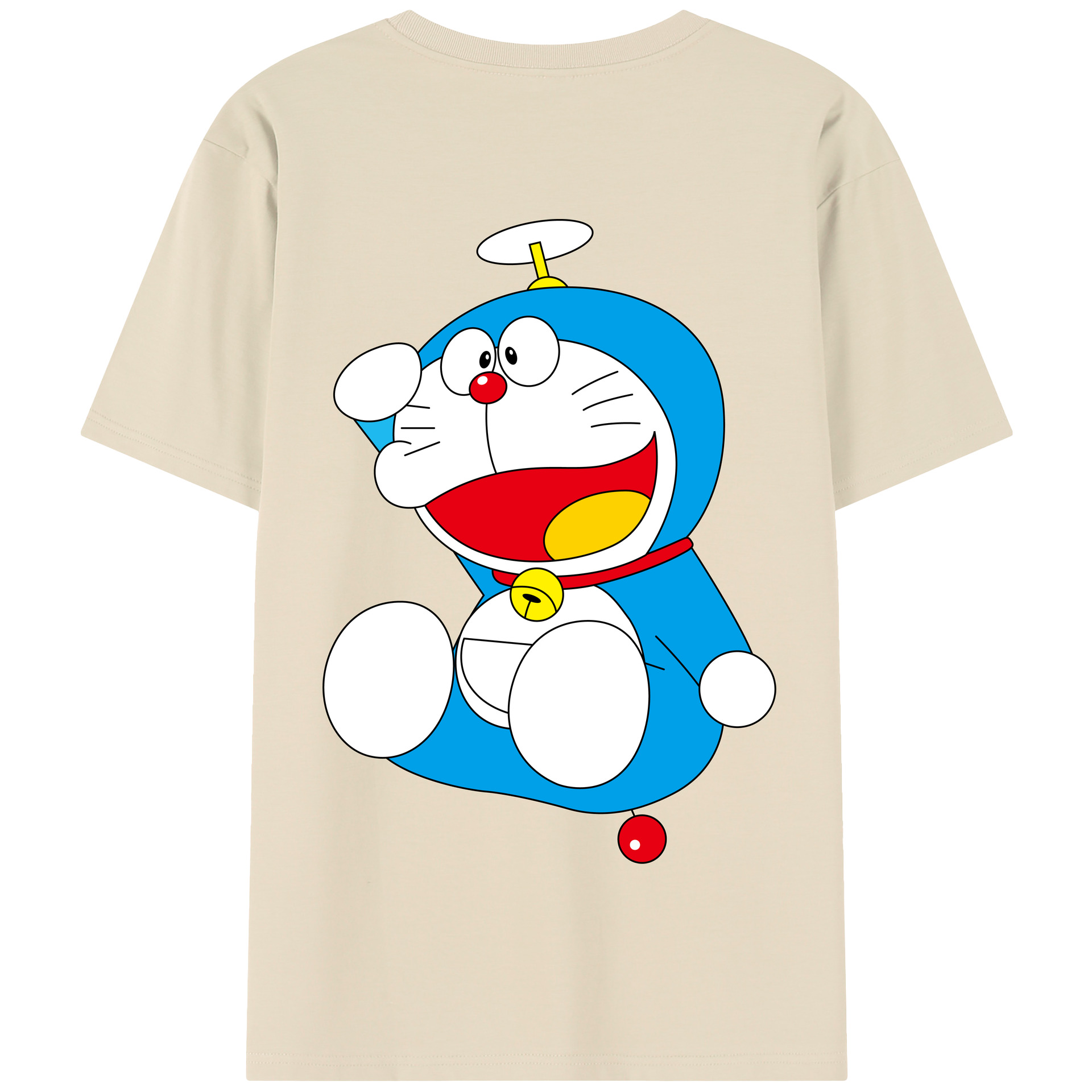 （画像用） ドラえもん Doraemon 綿100％半袖Tシャツ（背面プリント）