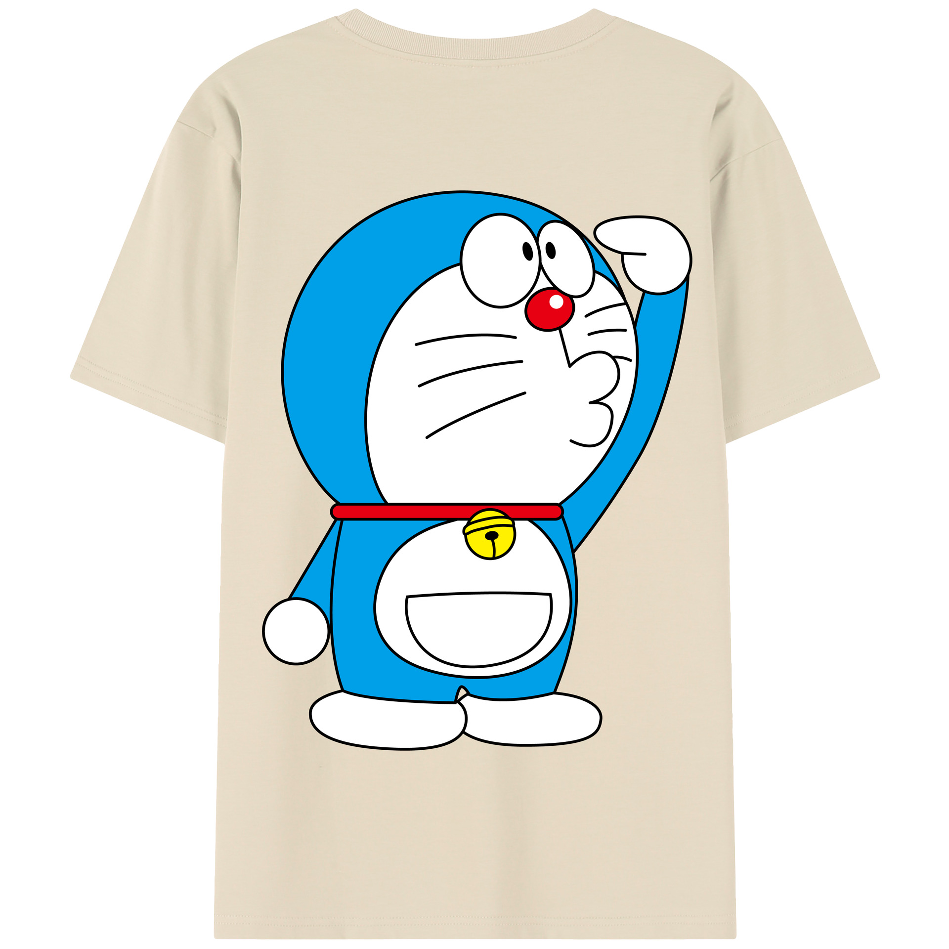 （画像用） ドラえもん Doraemon 綿100％半袖Tシャツ（背面プリント）