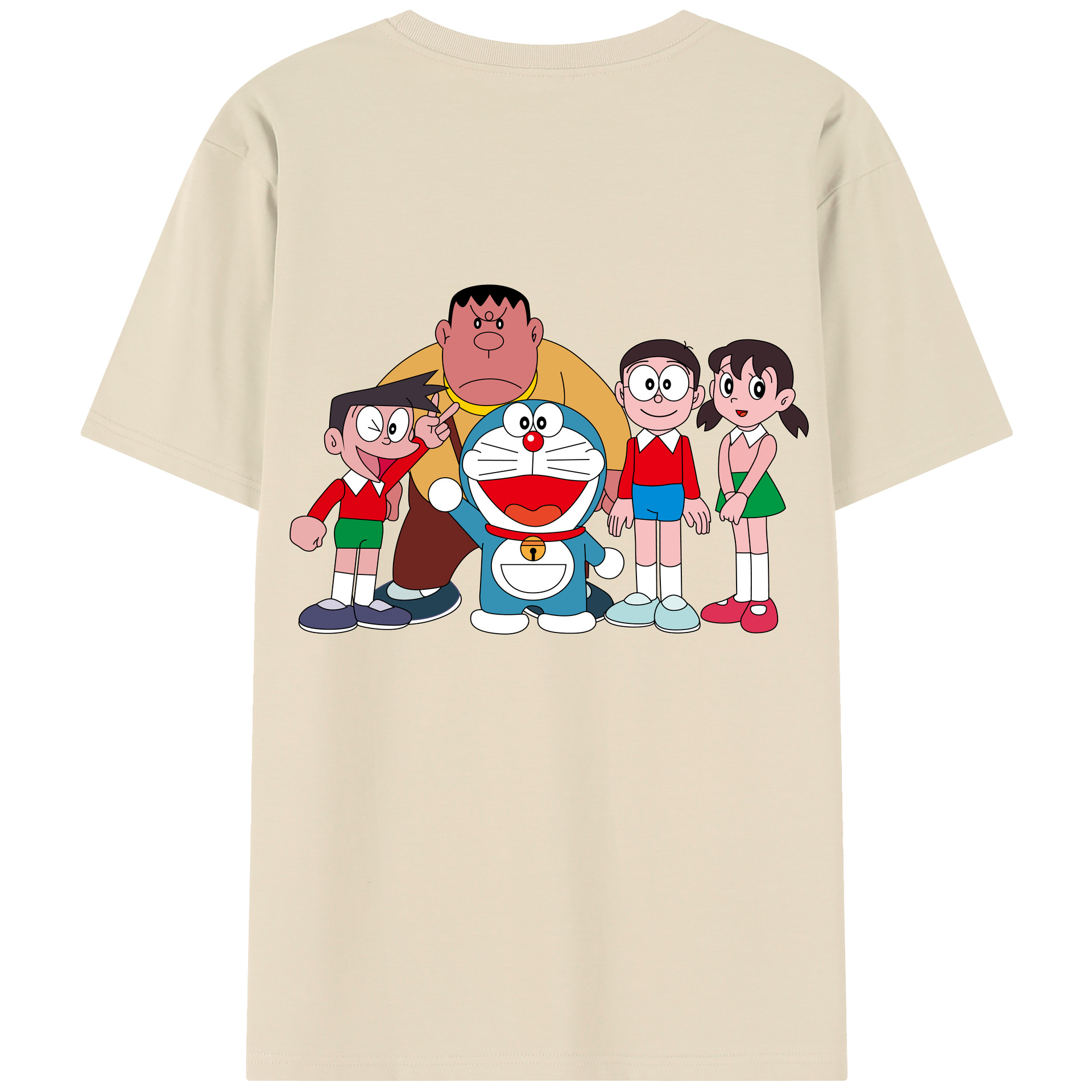 （画像用） ドラえもん 骨川 スネ夫 Doraemon Honekawa Suneo 綿100％半袖Tシャツ（背面プリント）
