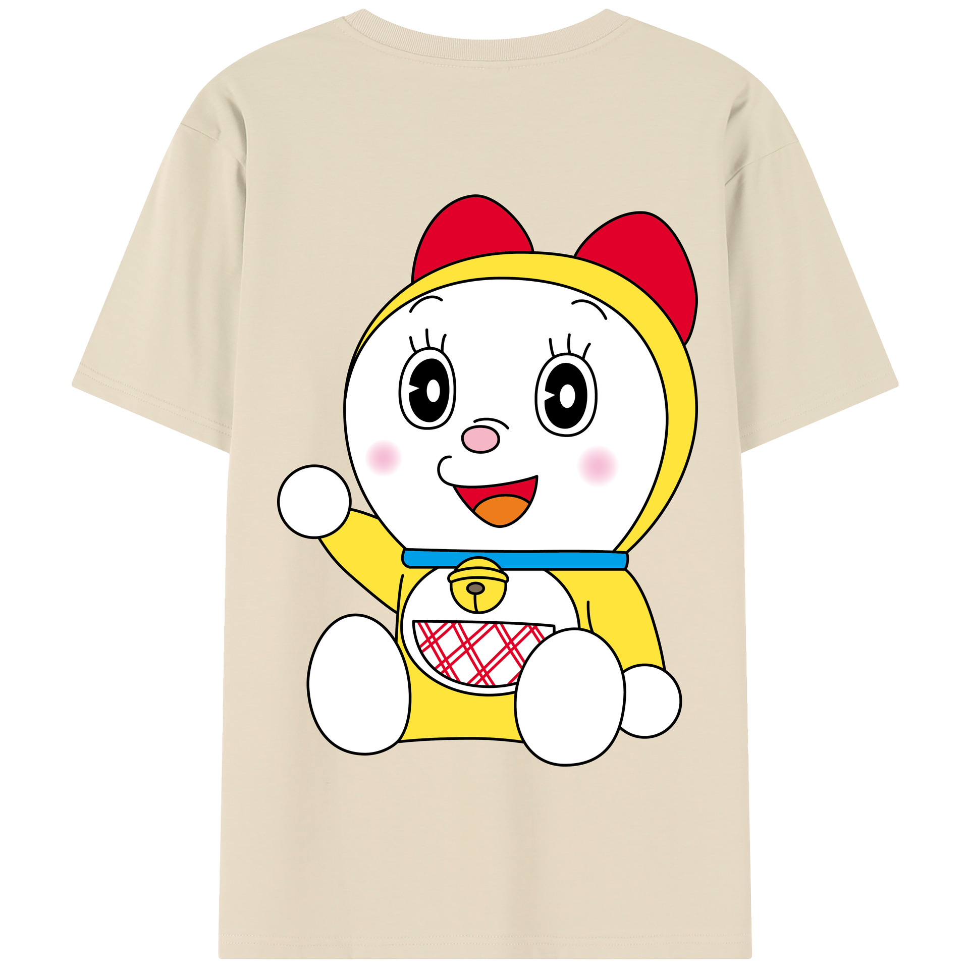 （画像用） ドラえもん ドラミ Doraemon Dorami 綿100％半袖Tシャツ（背面プリント）