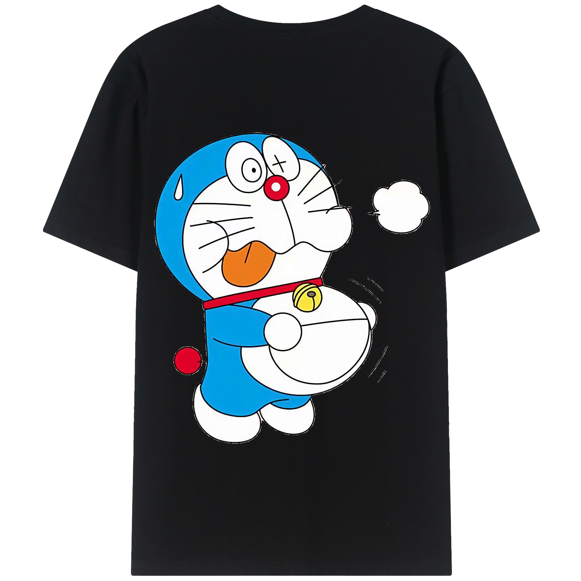 （画像用） ドラえもん Doraemon 綿100％半袖Tシャツ（背面プリント）
