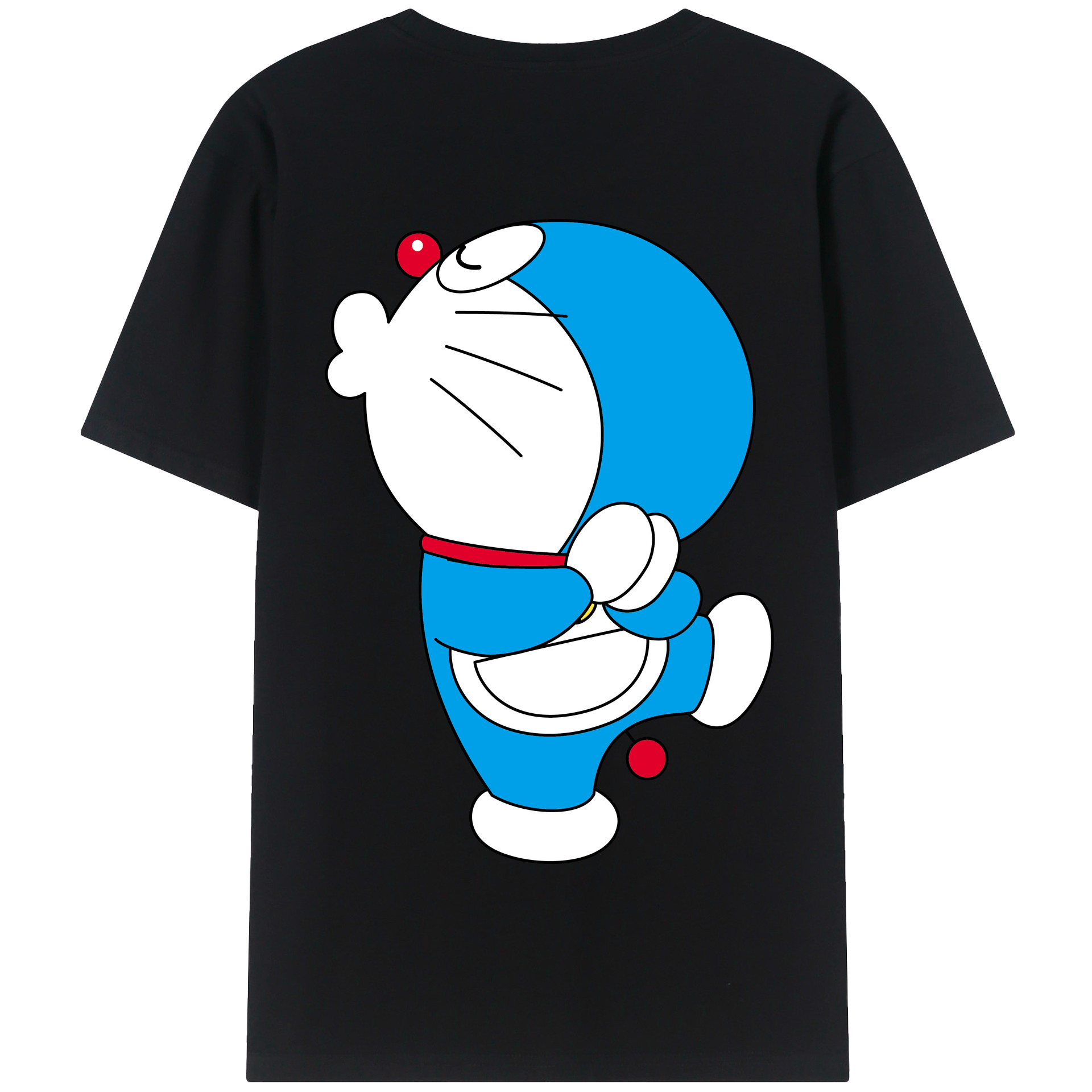 （画像用） ドラえもん Doraemon 綿100％半袖Tシャツ（背面プリント）