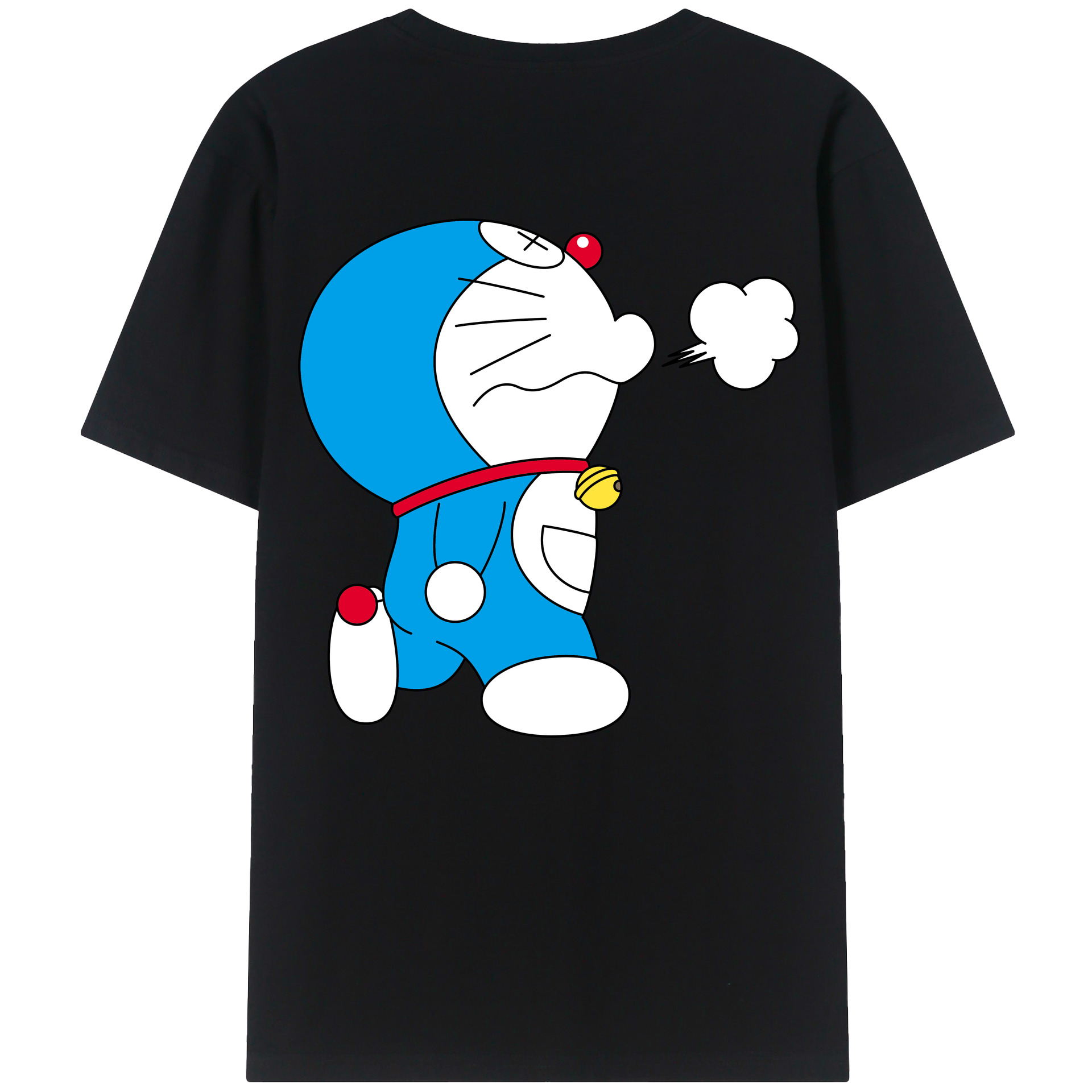 （画像用） ドラえもん Doraemon 綿100％半袖Tシャツ（背面プリント）