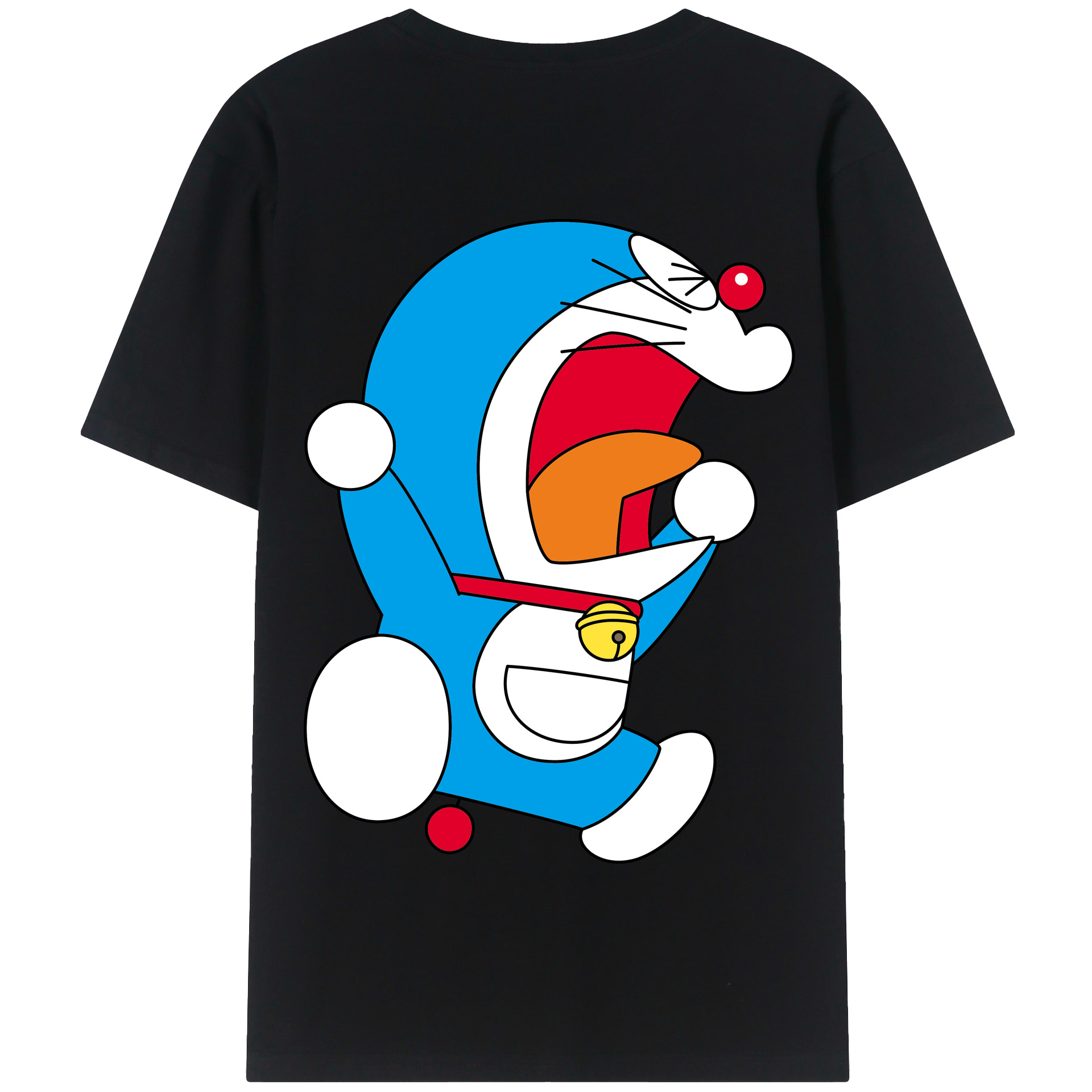 （画像用） ドラえもん Doraemon 綿100％半袖Tシャツ（背面プリント）