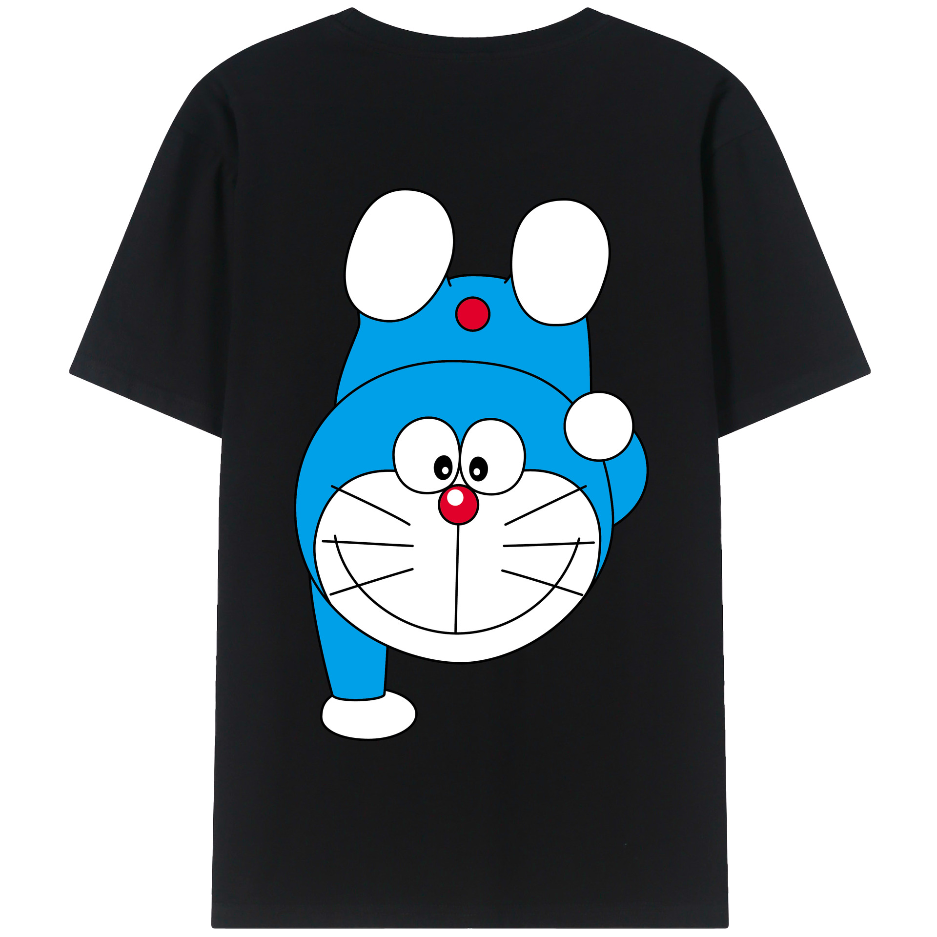 （画像用） ドラえもん Doraemon 綿100％半袖Tシャツ（背面プリント）