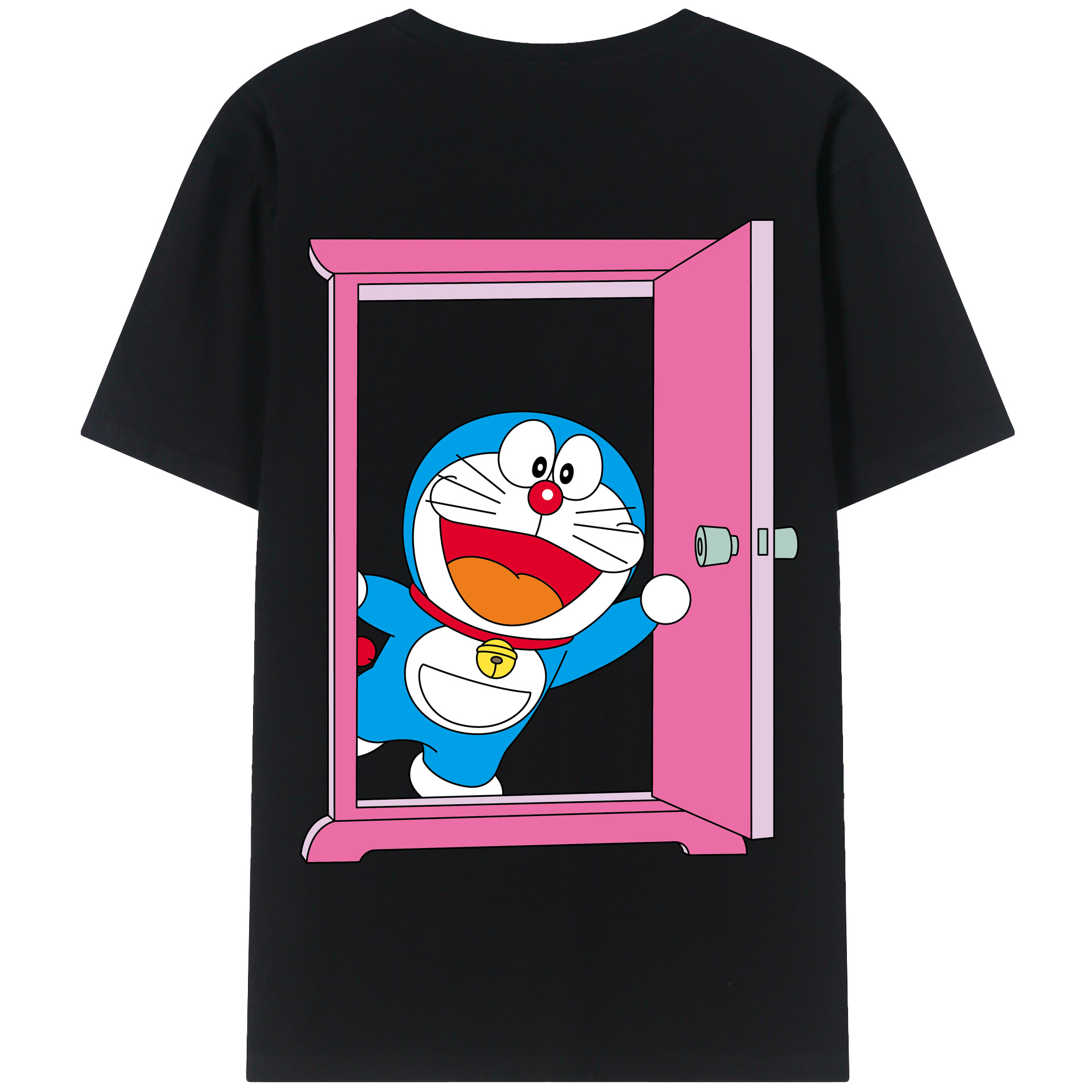 （画像用） ドラえもん Doraemon 綿100％半袖Tシャツ（背面プリント）
