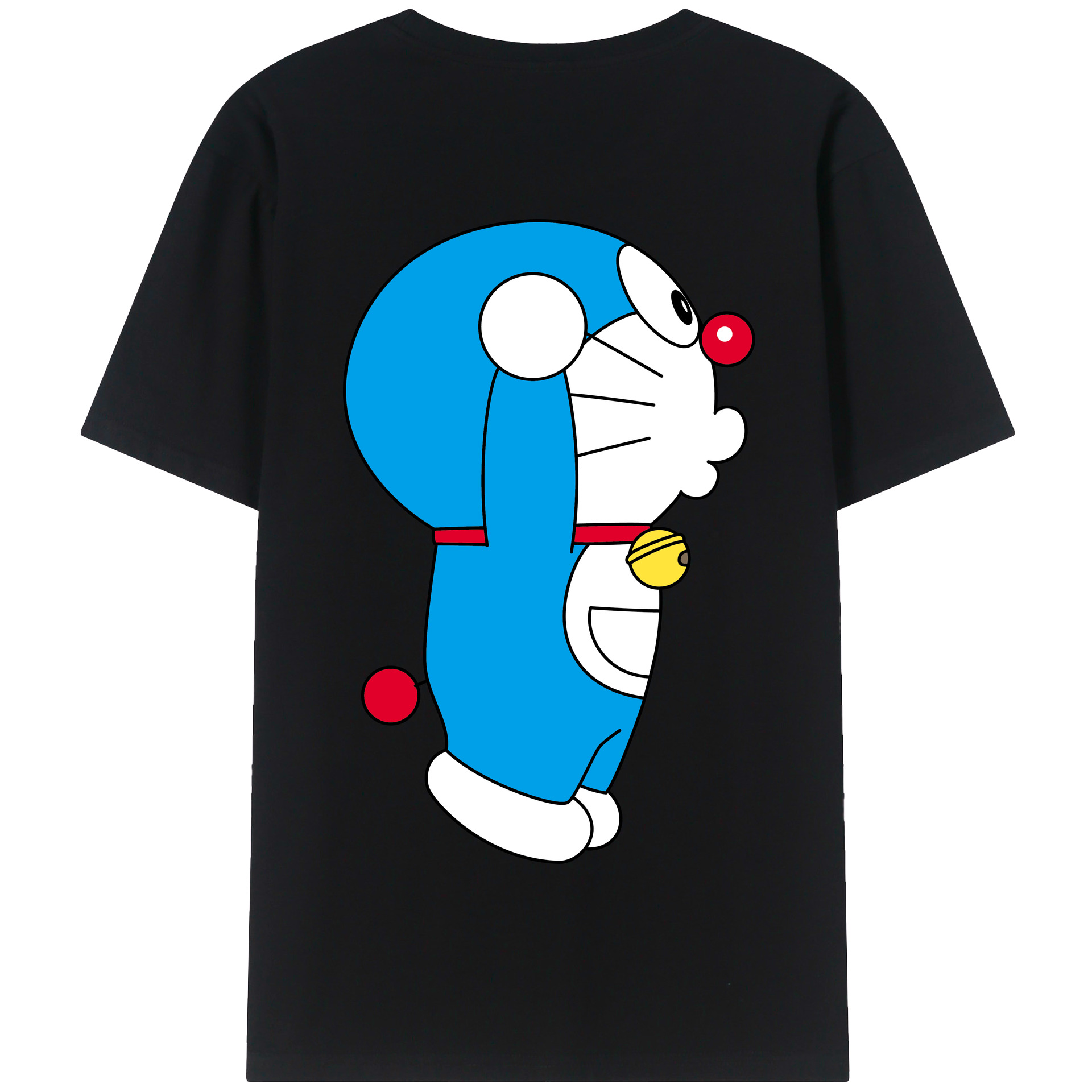 （画像用） ドラえもん Doraemon 綿100％半袖Tシャツ（背面プリント）