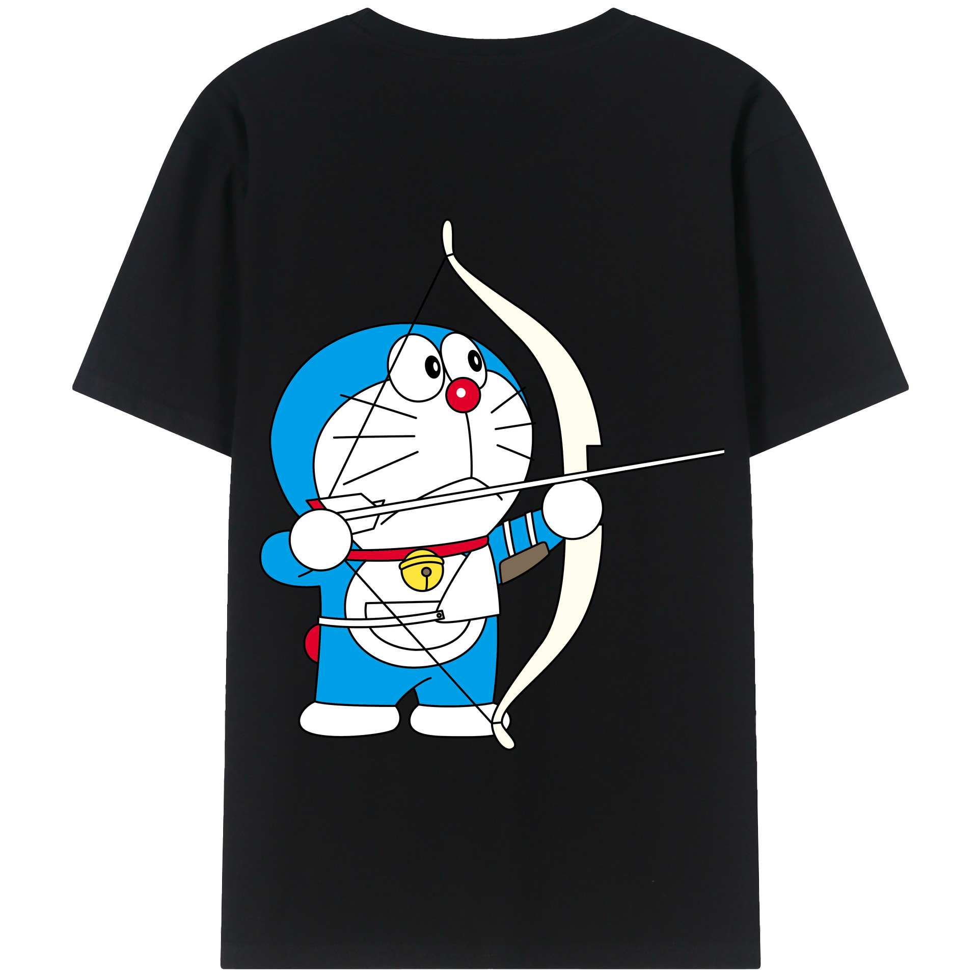 （画像用） ドラえもん Doraemon 綿100％半袖Tシャツ（背面プリント）