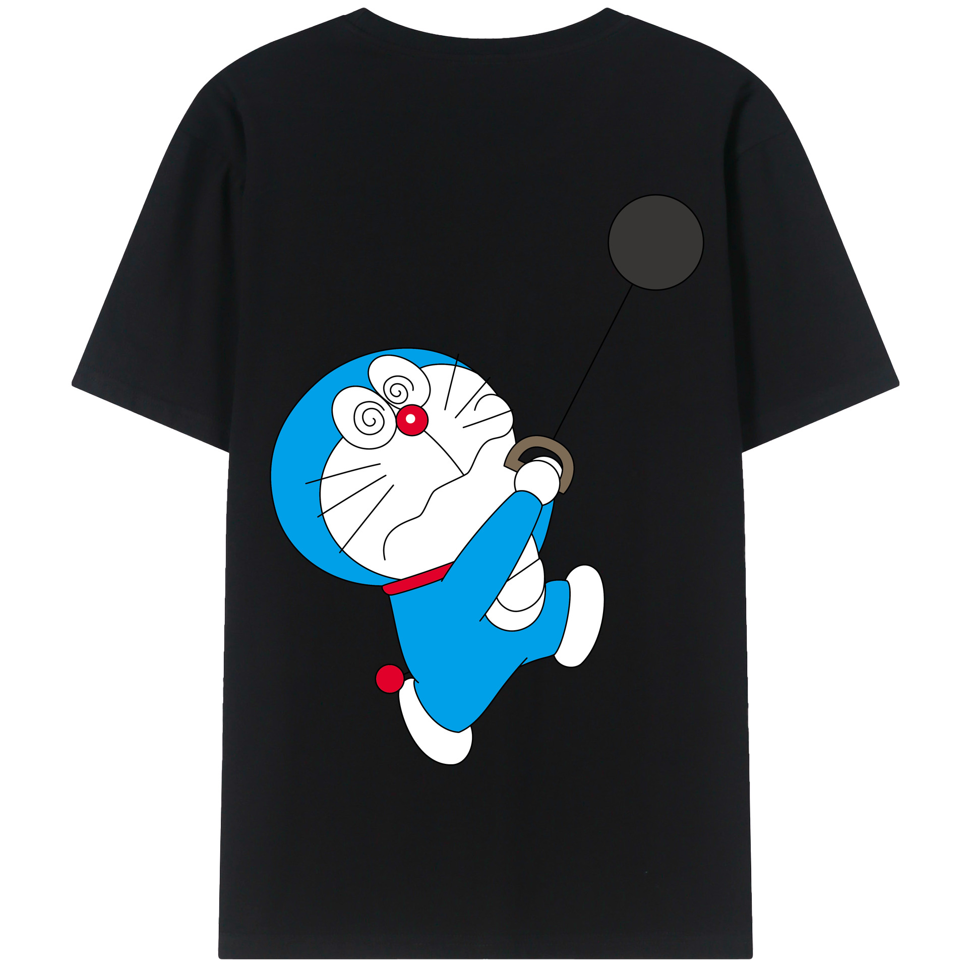 （画像用） ドラえもん Doraemon 綿100％半袖Tシャツ（背面プリント）
